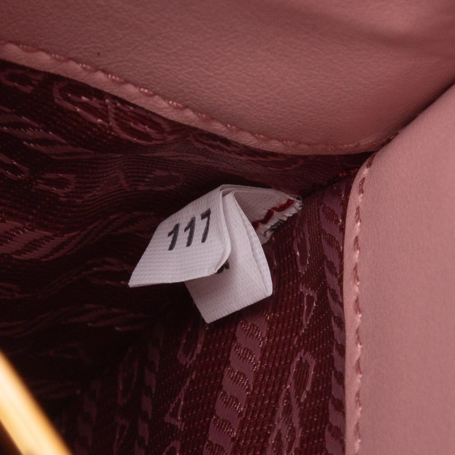 Prada Pink Saffiano Cuir Calfskin Small Monochrome Top Handle Tote w/ Box, Authenticity Card & Strap