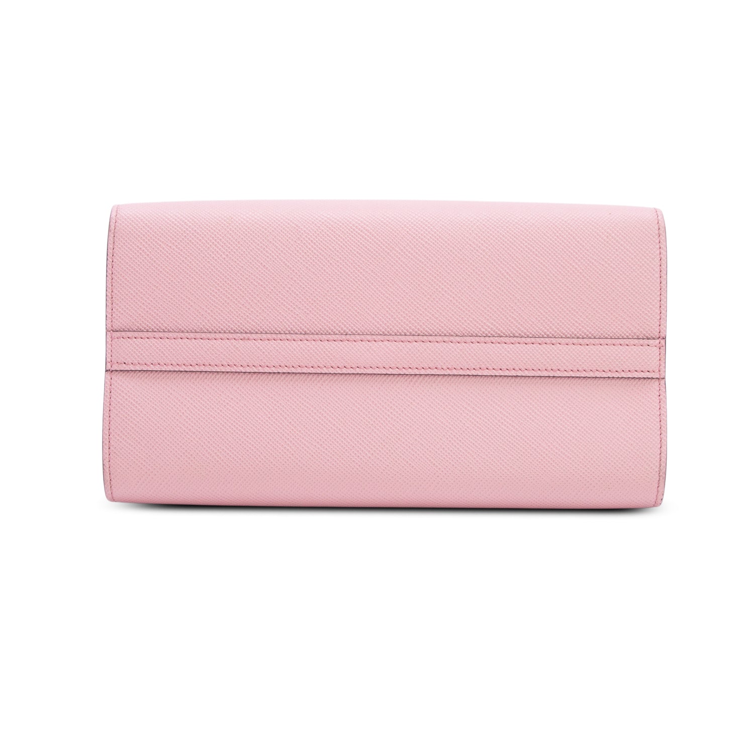 Prada Pink Saffiano Cuir Calfskin Small Monochrome Top Handle Tote w/ Box, Authenticity Card & Strap