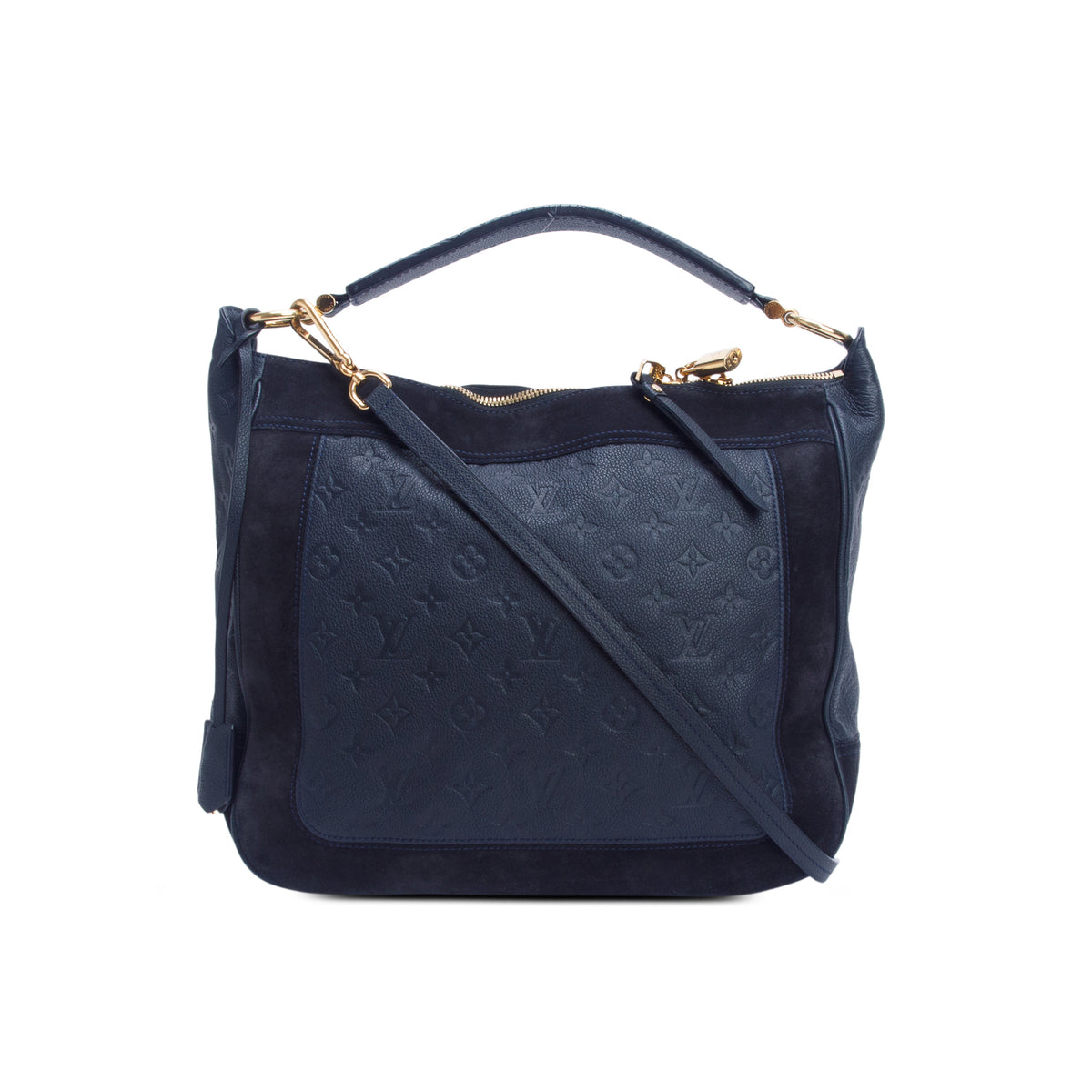 Louis Vuitton Black Empreinte Suede Audacieuse MM w/ Strap