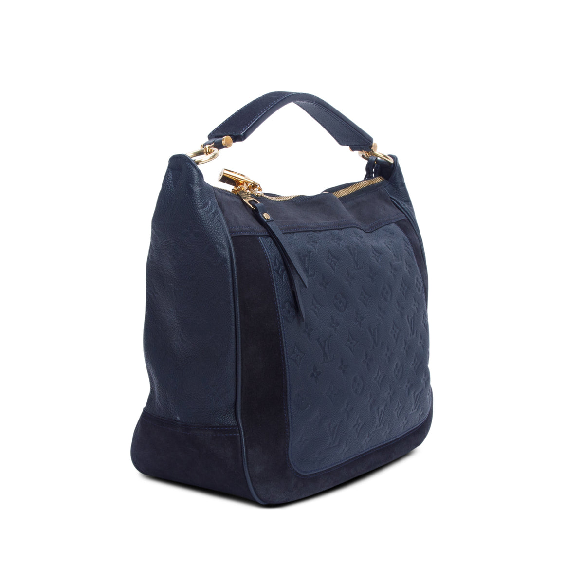 Louis Vuitton Black Empreinte Suede Audacieuse MM w/ Strap