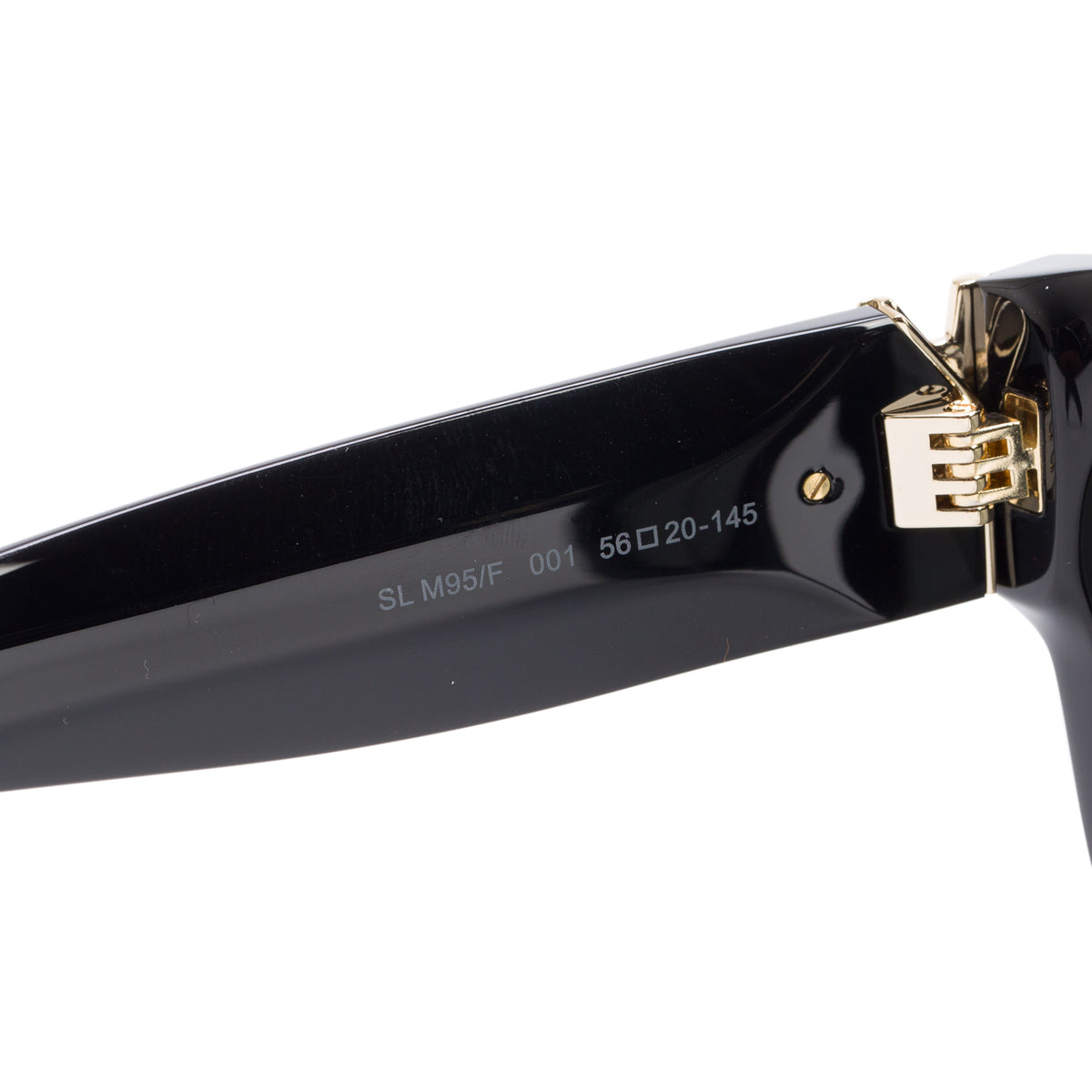Saint Laurent SL M95/F Black Acetate Logo Cat Eye Sunglasses w/ Case