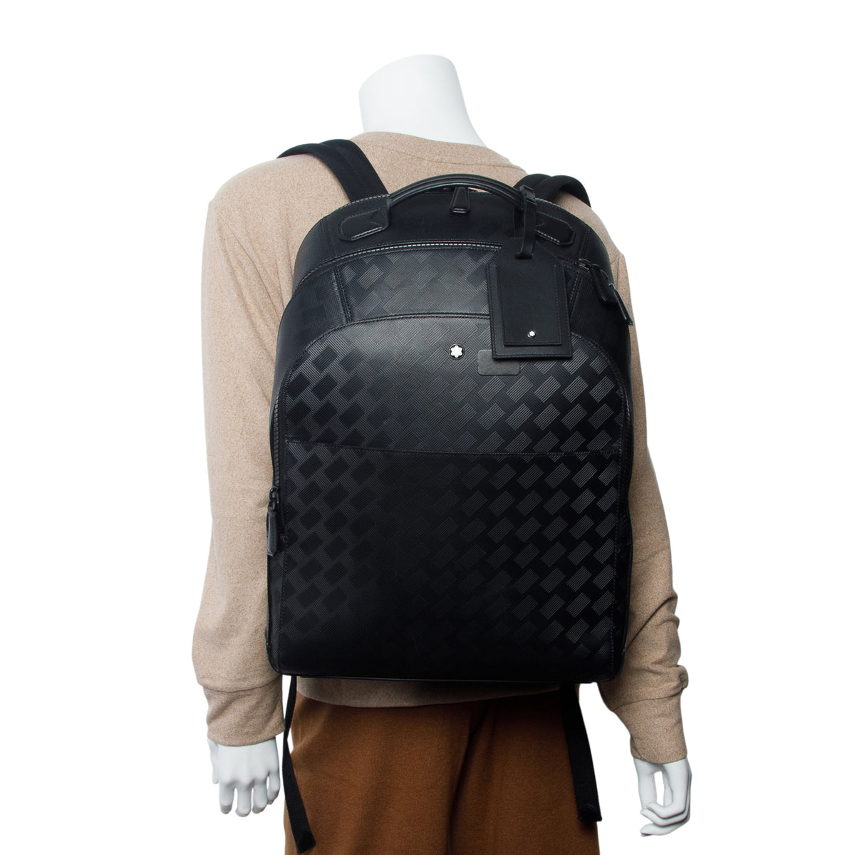 Montblanc Black Leather Extreme3.0 Large 3 Compartments Backpack