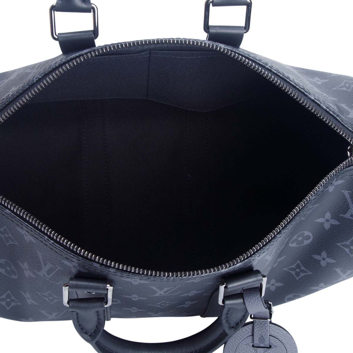 Louis Vuitton 2026 Monogram Eclipse Reverse Keepall Bandouliere 35 w/ Strap, Box & Receipt