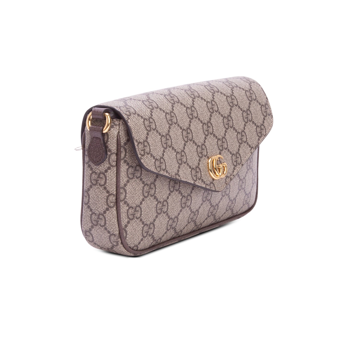 Gucci GG Supreme Monogram Textured Dollar Calfskin Web Ophidia Pochette w/ Box