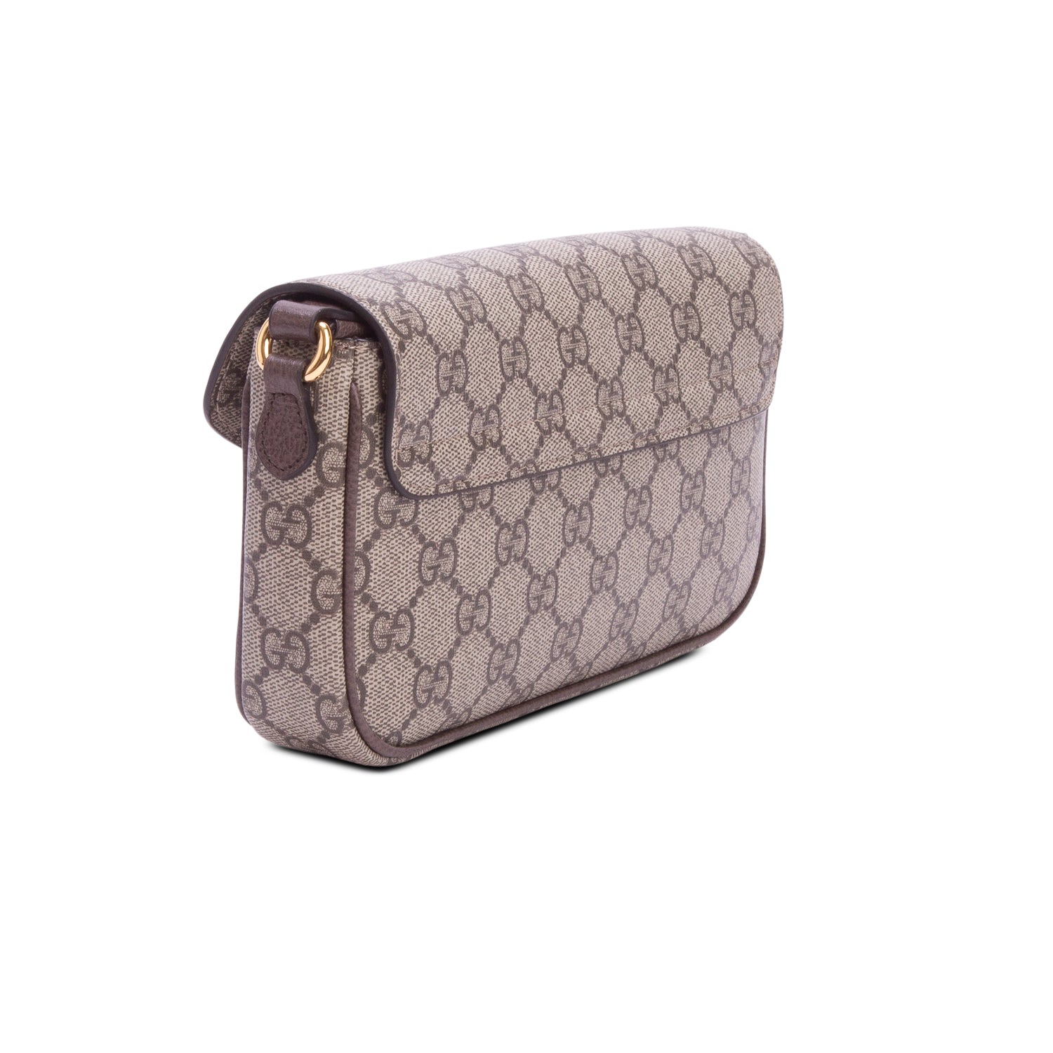 Gucci GG Supreme Monogram Textured Dollar Calfskin Web Ophidia Pochette w/ Box