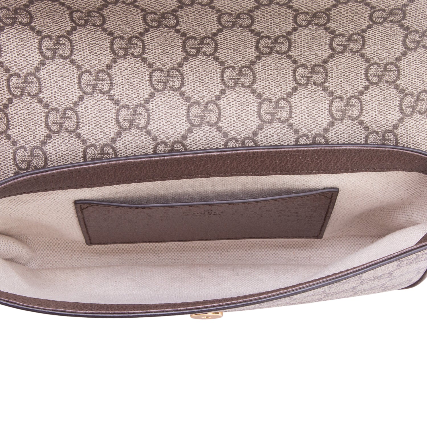 Gucci GG Supreme Monogram Textured Dollar Calfskin Web Ophidia Pochette w/ Box