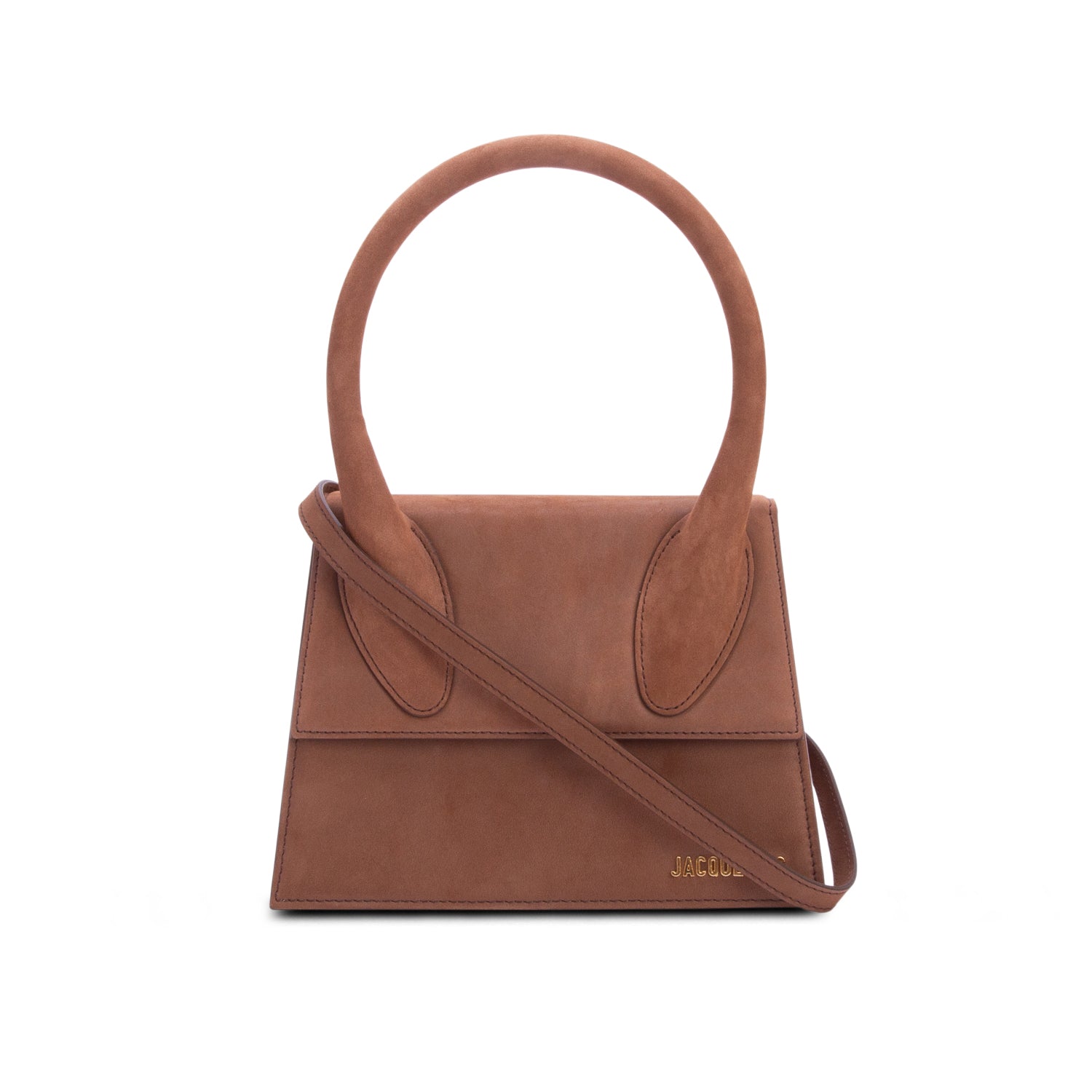 Jacquemus Brown Suede Le Grand Chiquito Bag w/ Strap