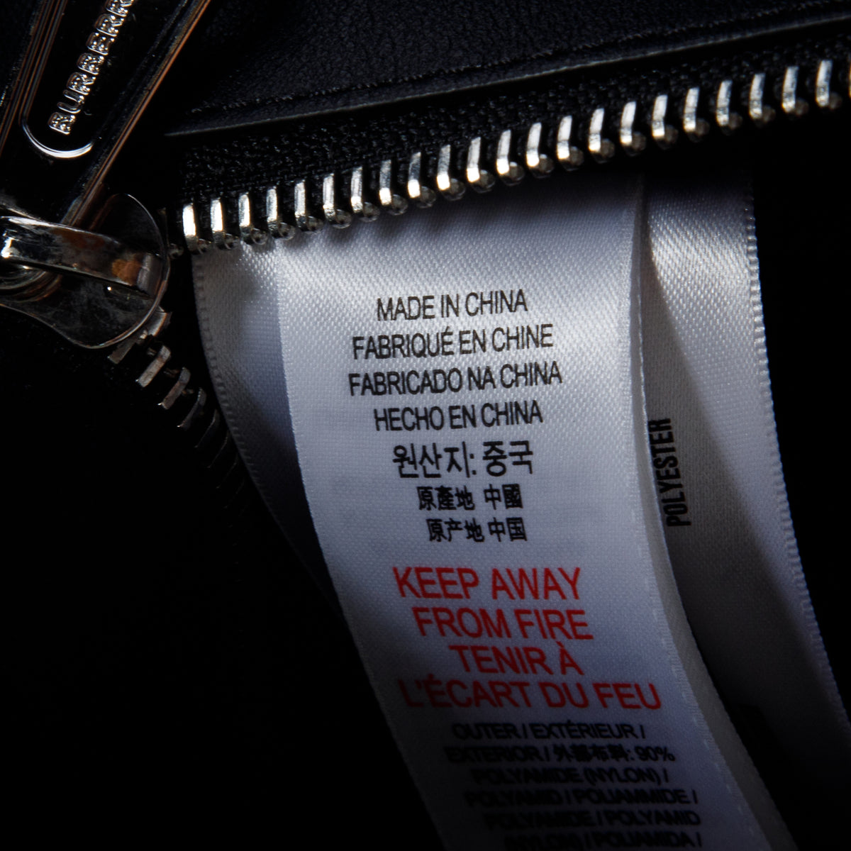 Burberry Black Nylon Logo Backpack