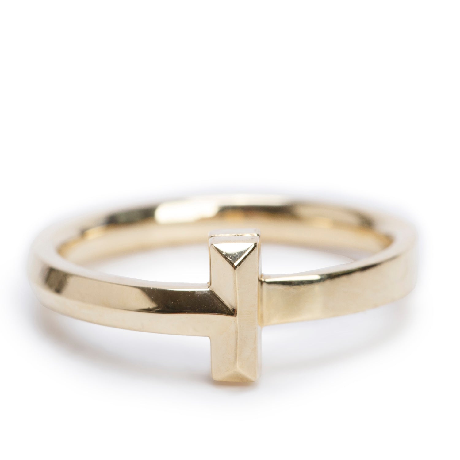 Tiffany & Co. 18k Yellow Gold T1 Ring, Size 5.75 w/ Box