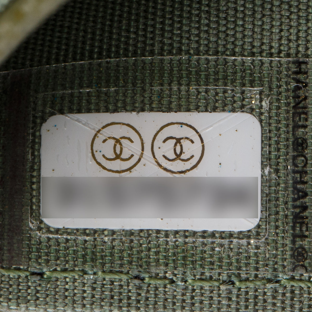Chanel 2021 Khaki Green Chevron Calfskin Boy Flap Card Holder w/ Box & Authenticity Card