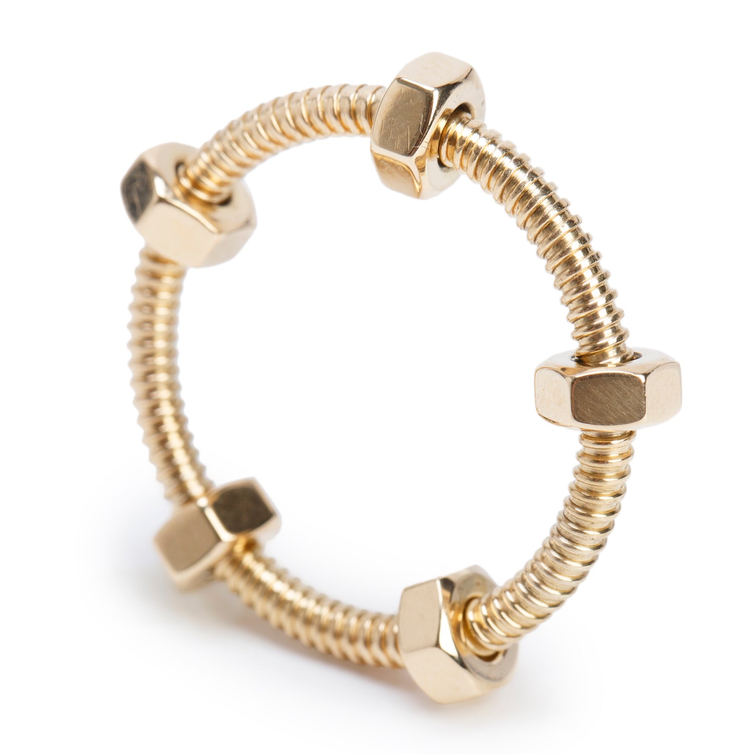 Cartier 18k Yellow Gold Ecrou de Cartier Ring, Size 62 10