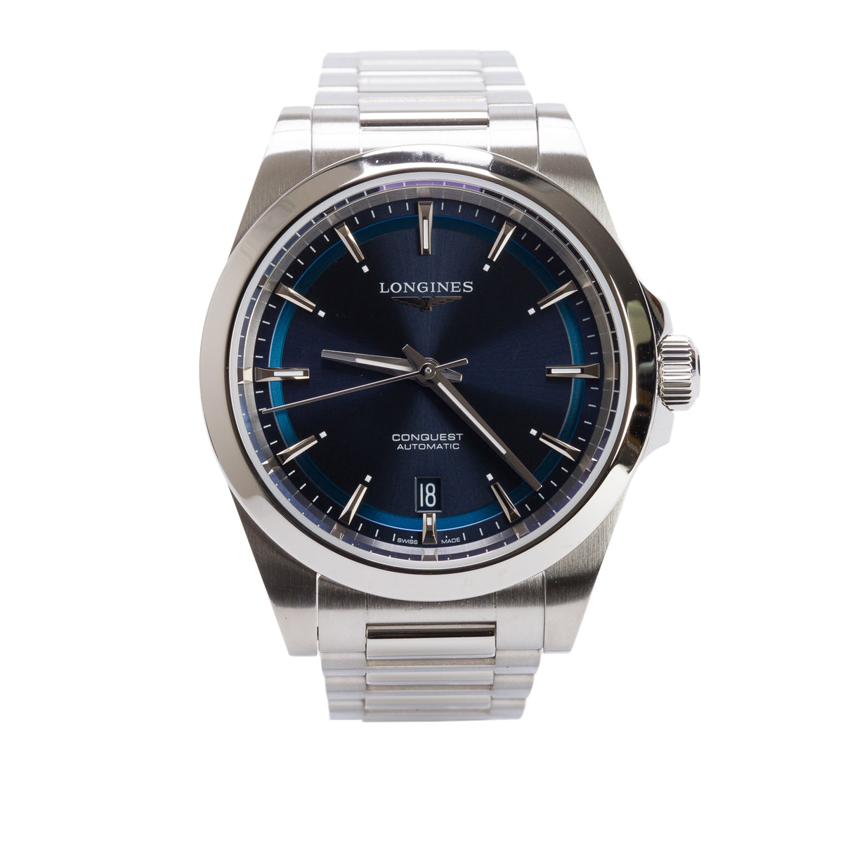 Longines 2025 Stainless Steel Conquest 38 MM Automatic Watch Blue Dial w/ Box & Papers