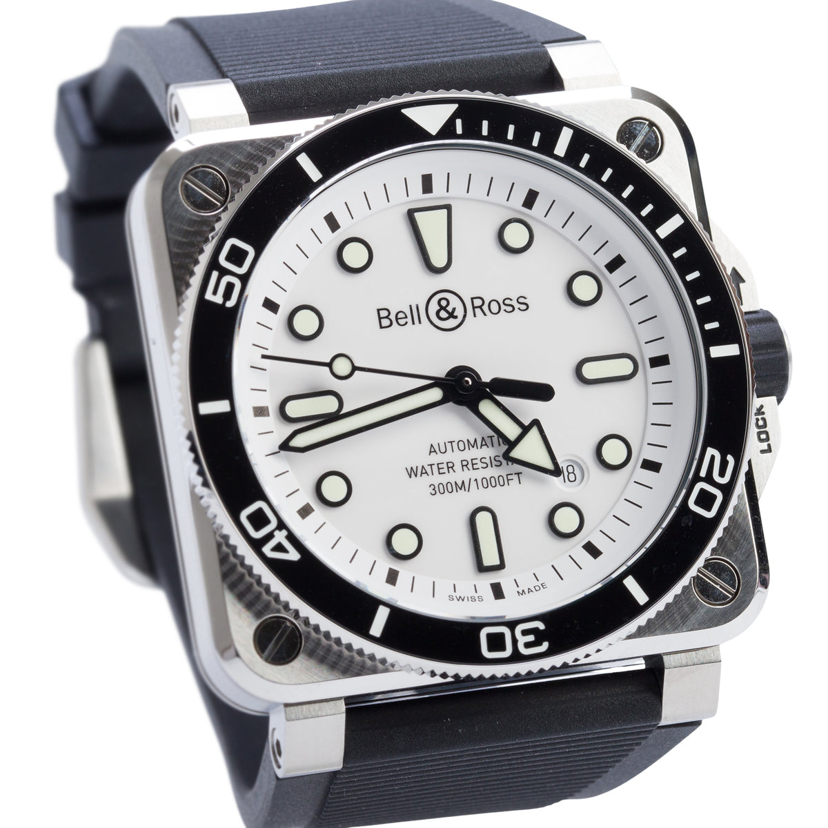 Bell & Ross 2026 Stainless Steel BR03-92 Driver 42 MM Automatic Watch White Dial w/ Box & Papers