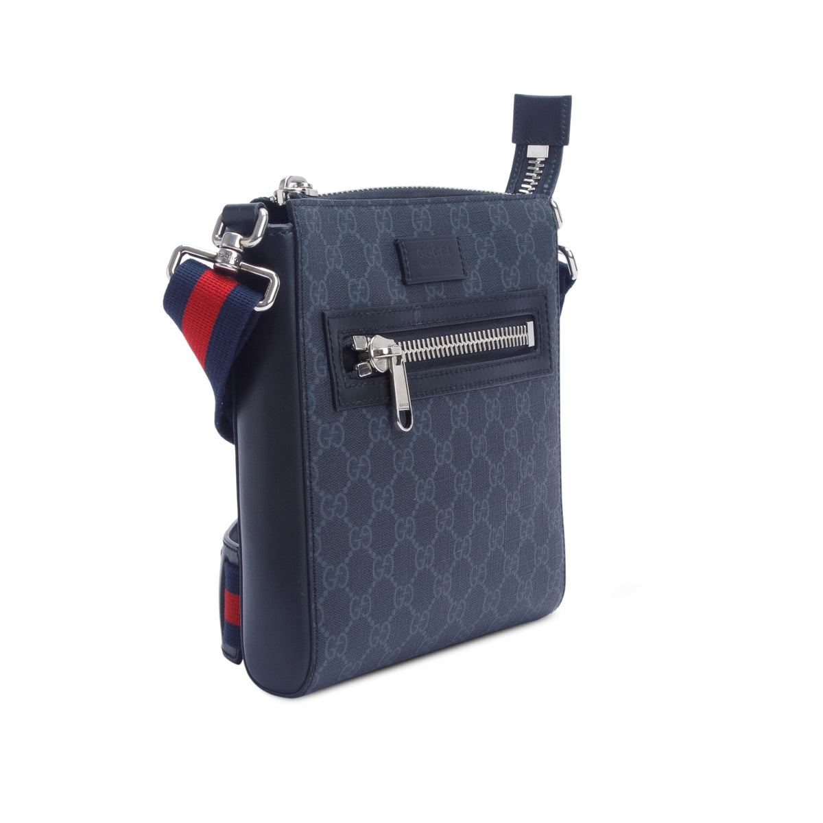 Gucci Black GG Supreme Small Messenger Bag