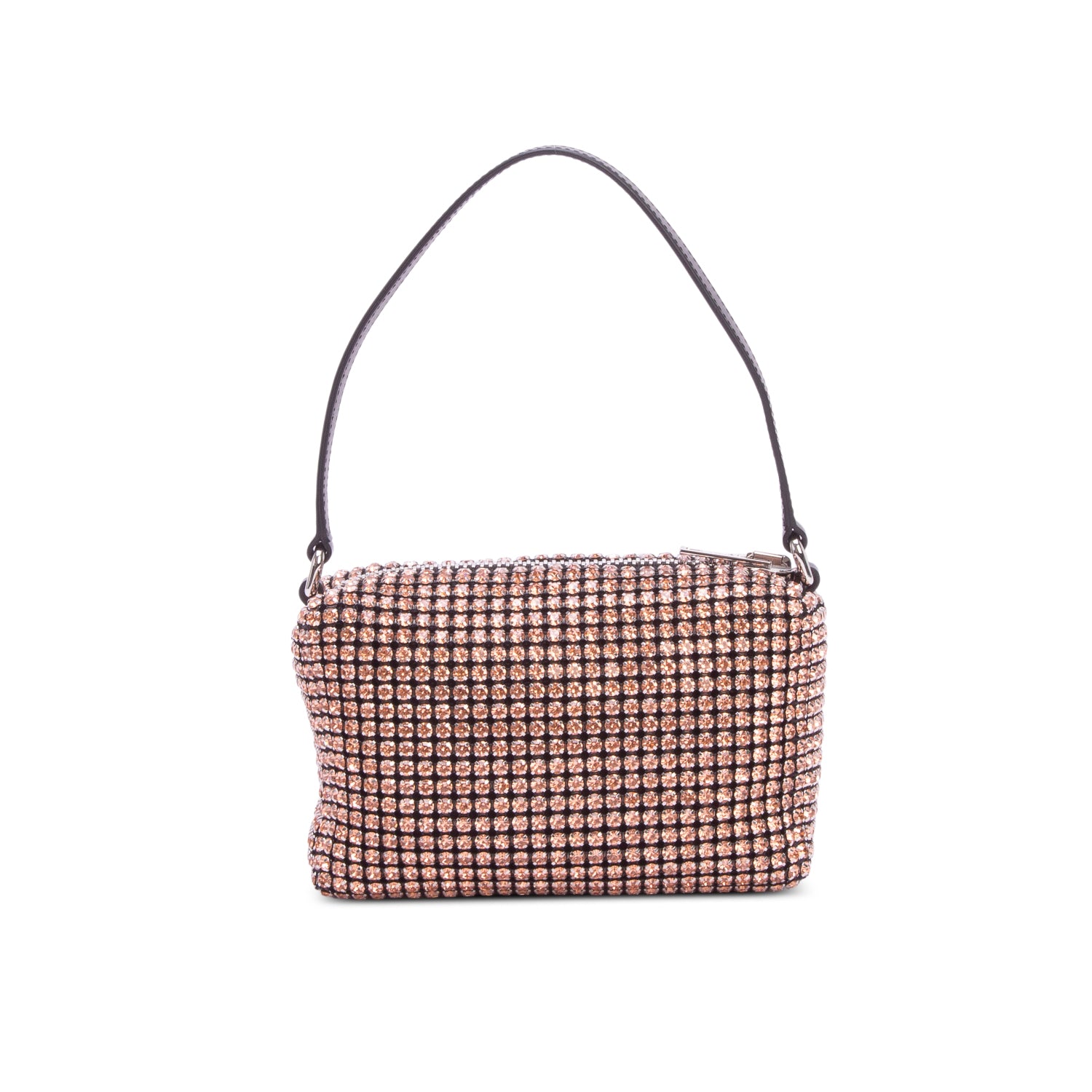 Alexander Wang Pink Crystal Mesh Medium Heiress Pouch w/ Box