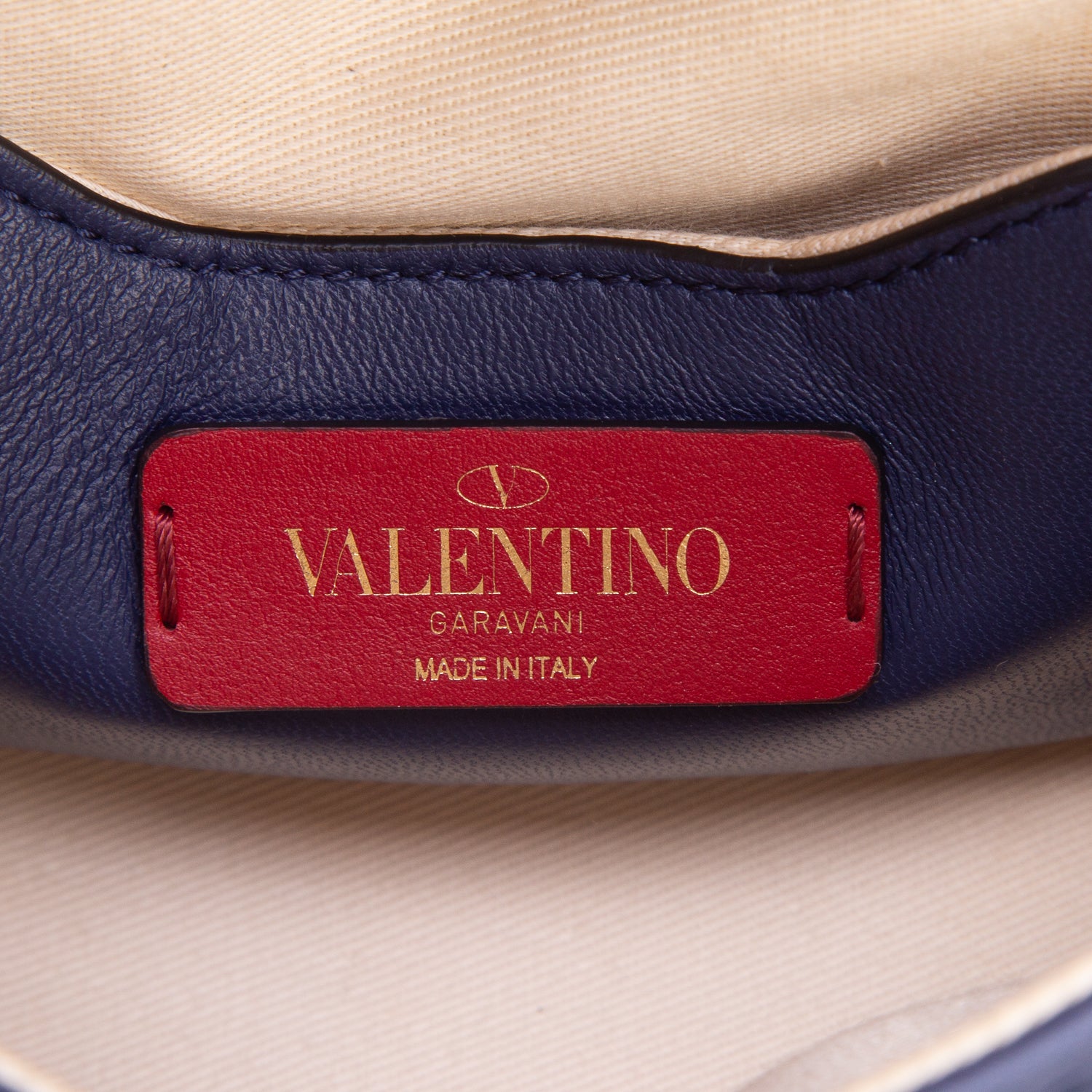 Valentino Navy Nappa Mini Candy Stud Top Handle Bag w/ Strap
