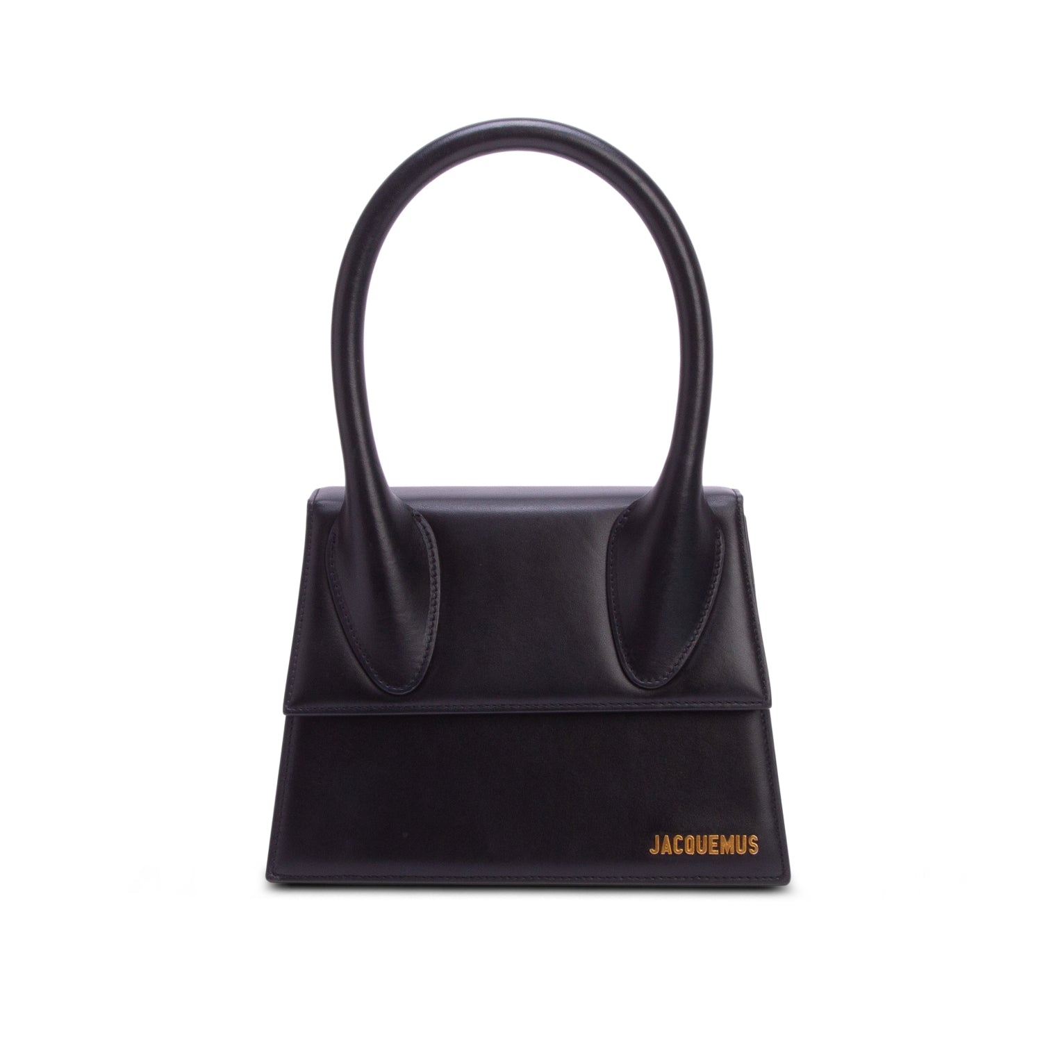 Jacquemus Black Leather Le Grand Chiquito Bag w/ Strap