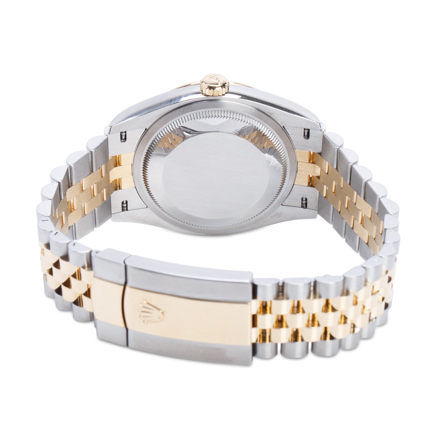 Rolex 2025 Stainless Steel & 18k Yellow Gold Datejust 36 MM Automatic Watch Silver Roman Numeral Diamond Dial 126233 w/ Box & Papers