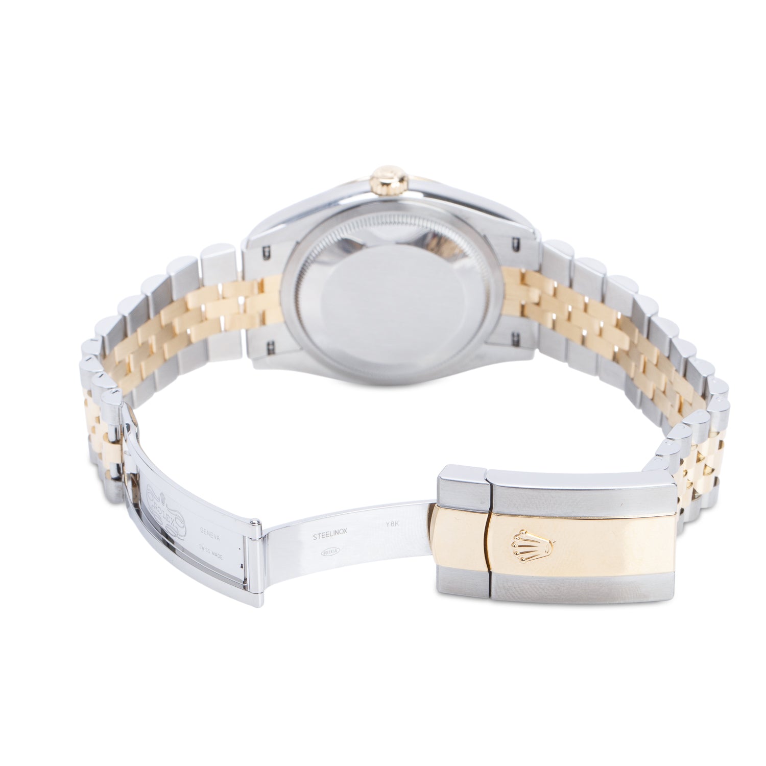 Rolex 2025 Stainless Steel & 18k Yellow Gold Datejust 36 MM Automatic Watch Silver Roman Numeral Diamond Dial 126233 w/ Box & Papers