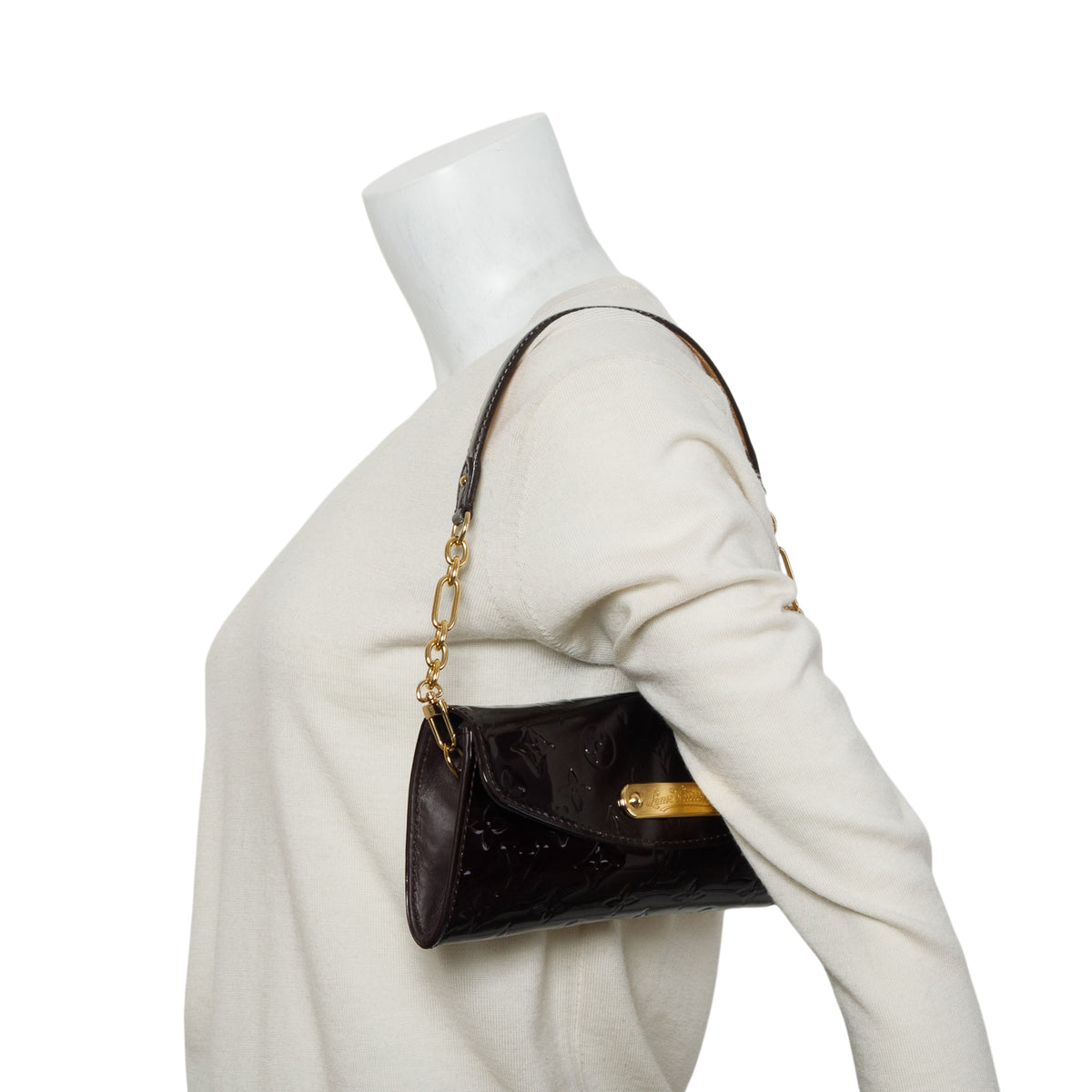 Louis Vuitton Amarante Vernis Sunset Boulevard Clutch