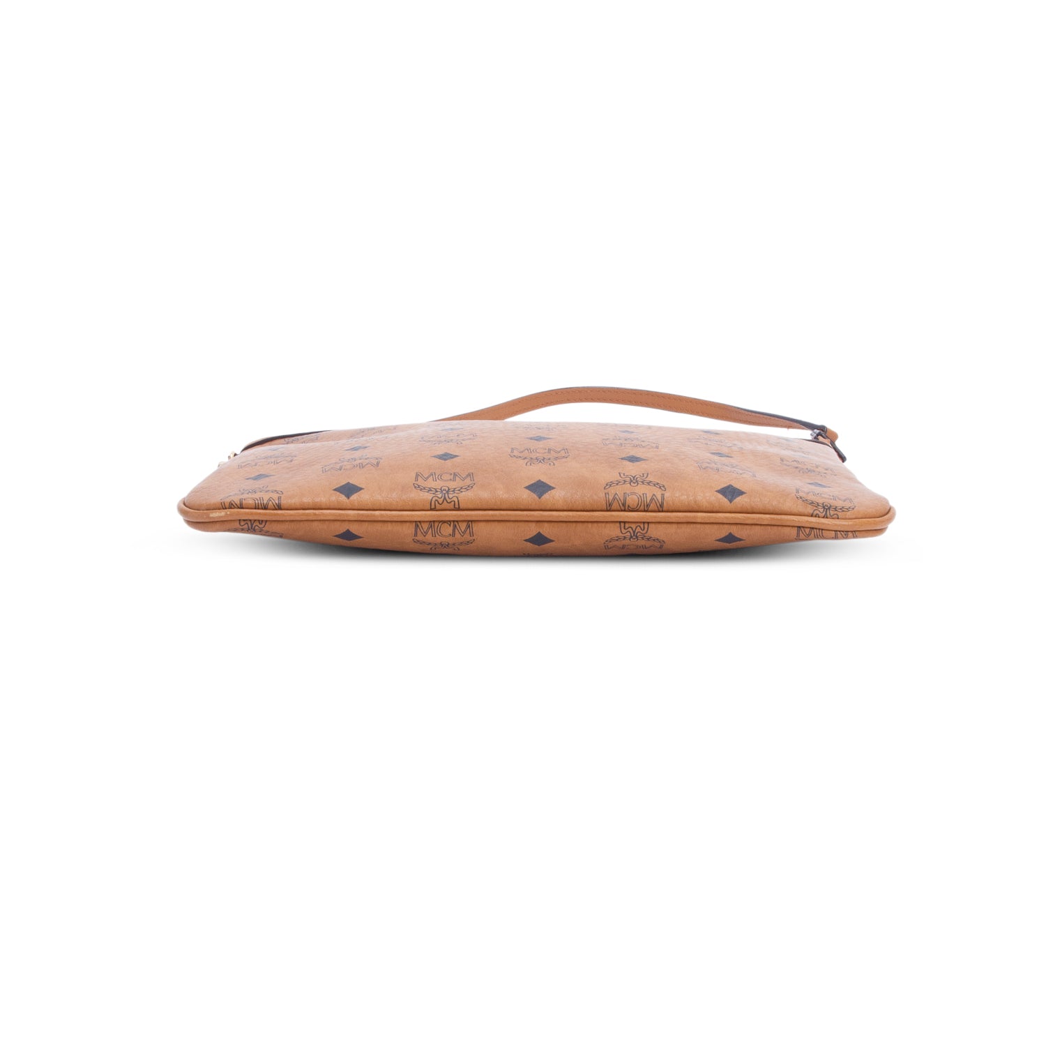 MCM Cognac Visetos Original Medium Pouch