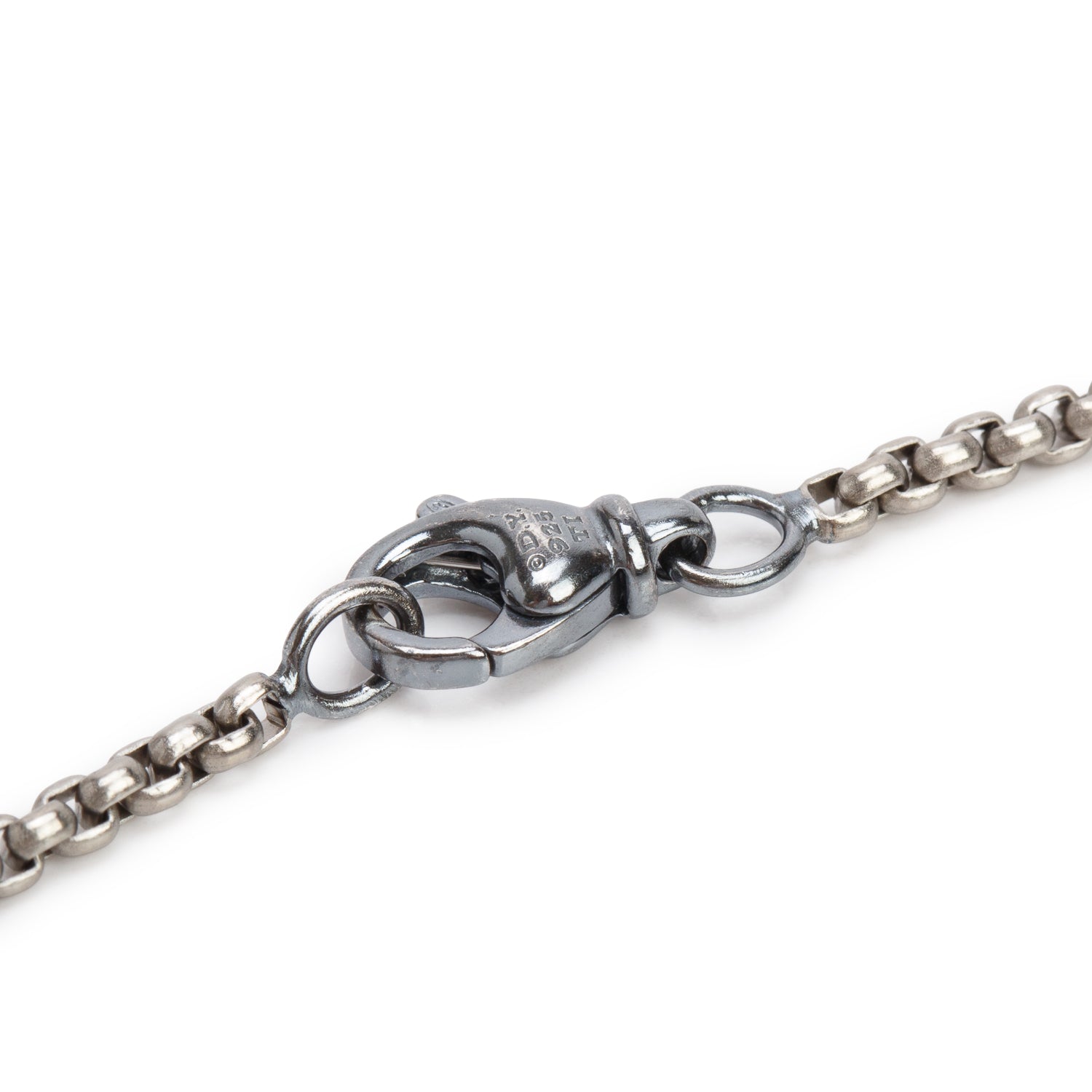 David Yurman Grey Titanium 2.7 MM Box Chain Necklace, 20"