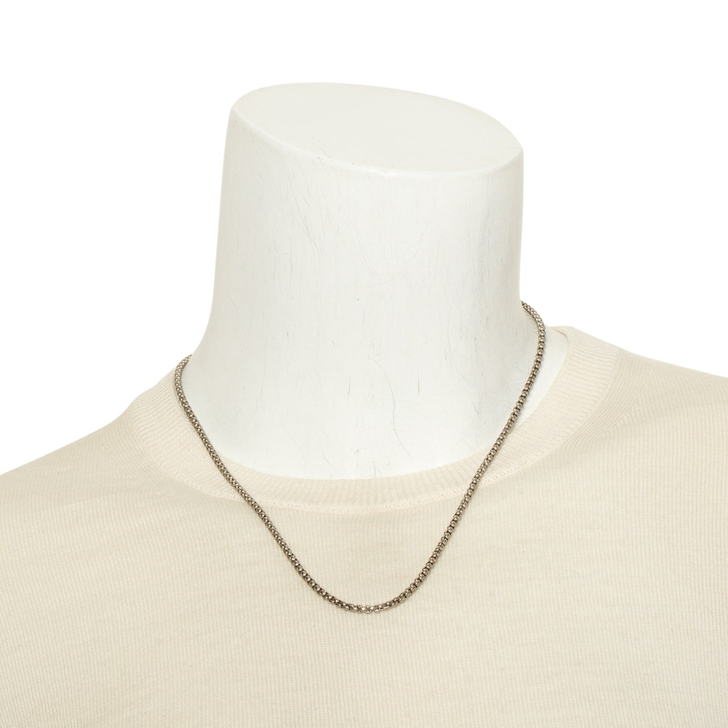 David Yurman Grey Titanium 2.7 MM Box Chain Necklace, 20"