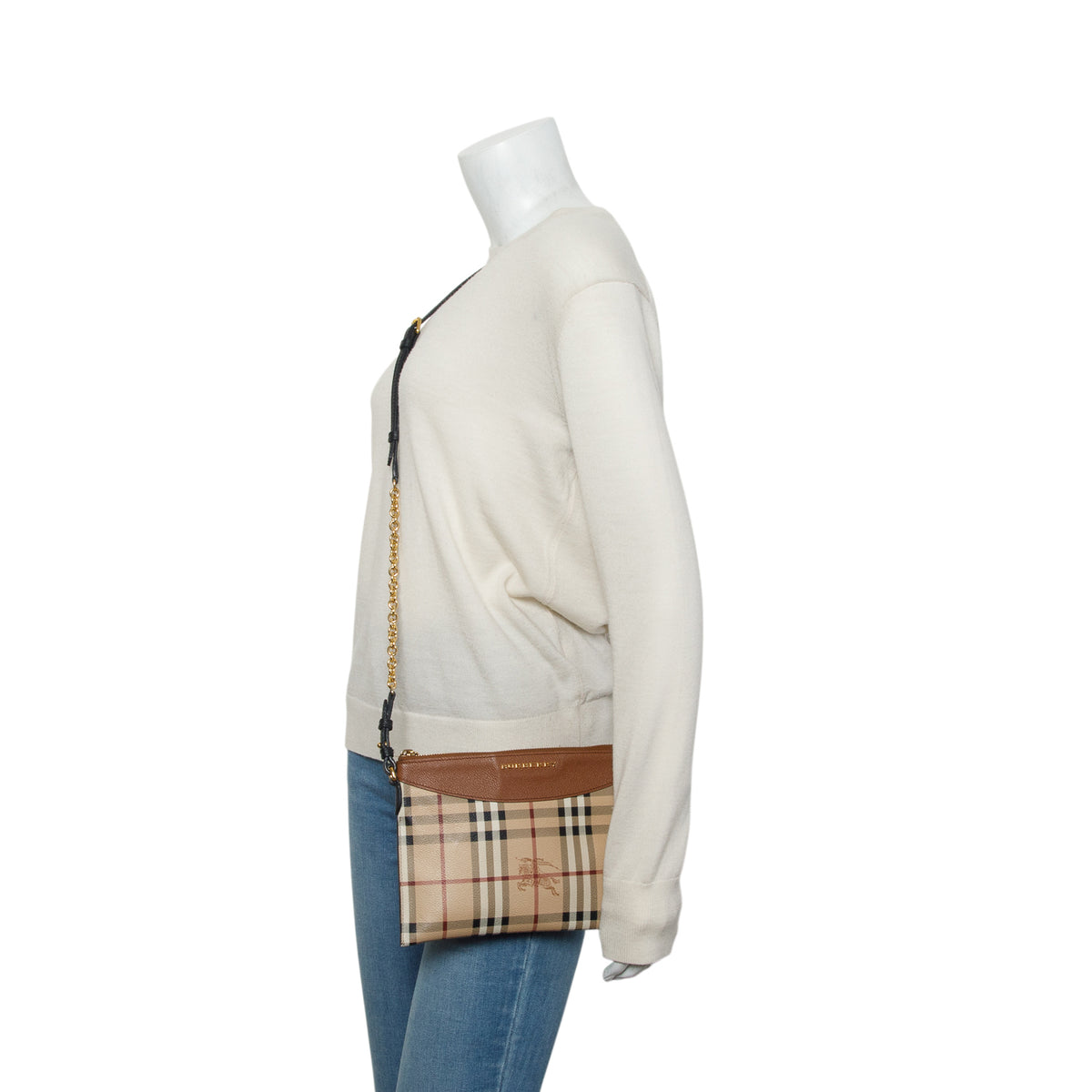 Burberry Haymarket Check Peyton Crossbody Bag