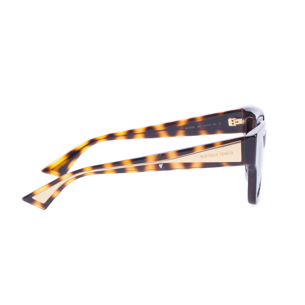 Bottega Veneta BV1276S Brown Havana Acetate Square Sunglasses