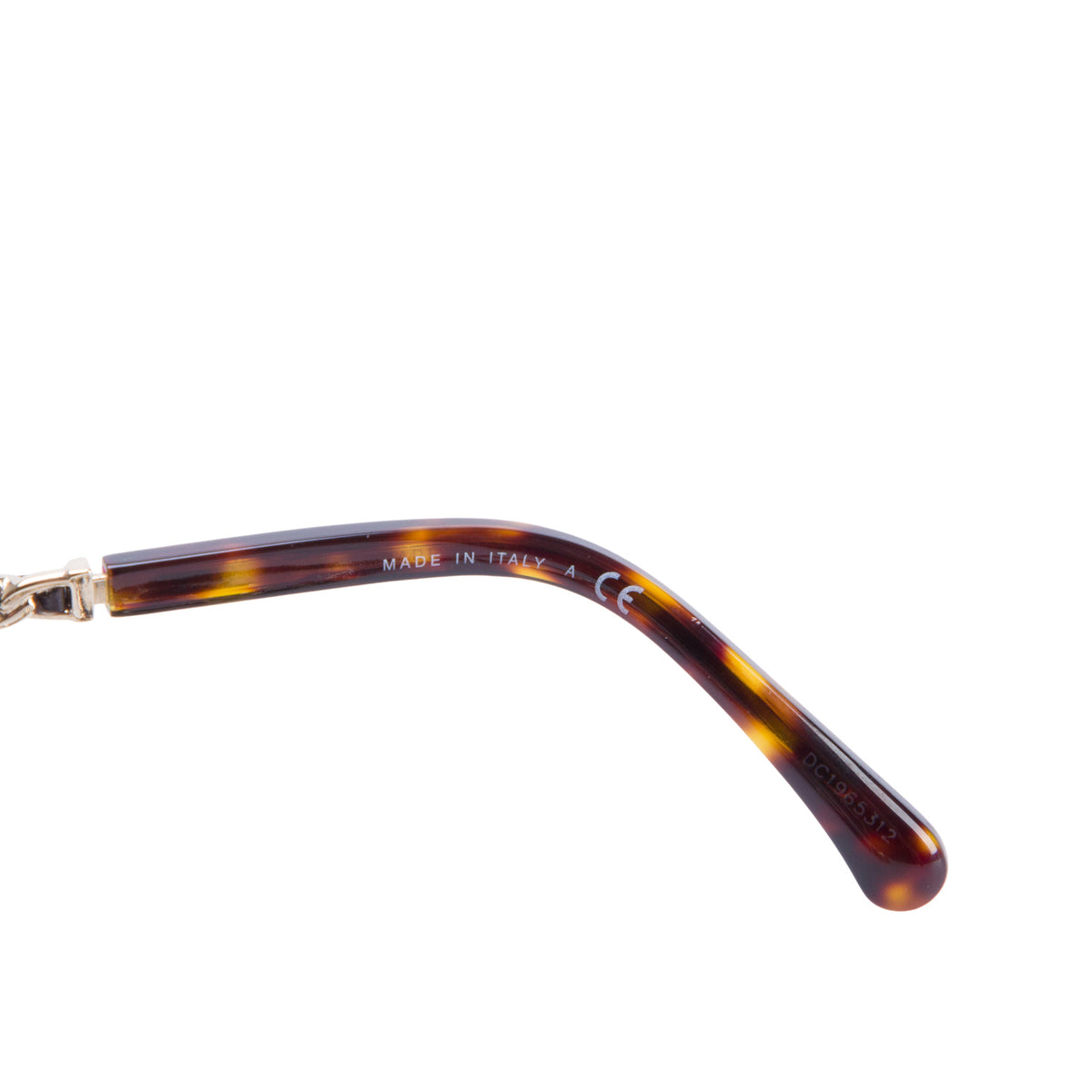 Chanel 4274-Q Gold Plated Havana Acetate Polarized Butterfly Sunglasses on Chain w/ Box & Case