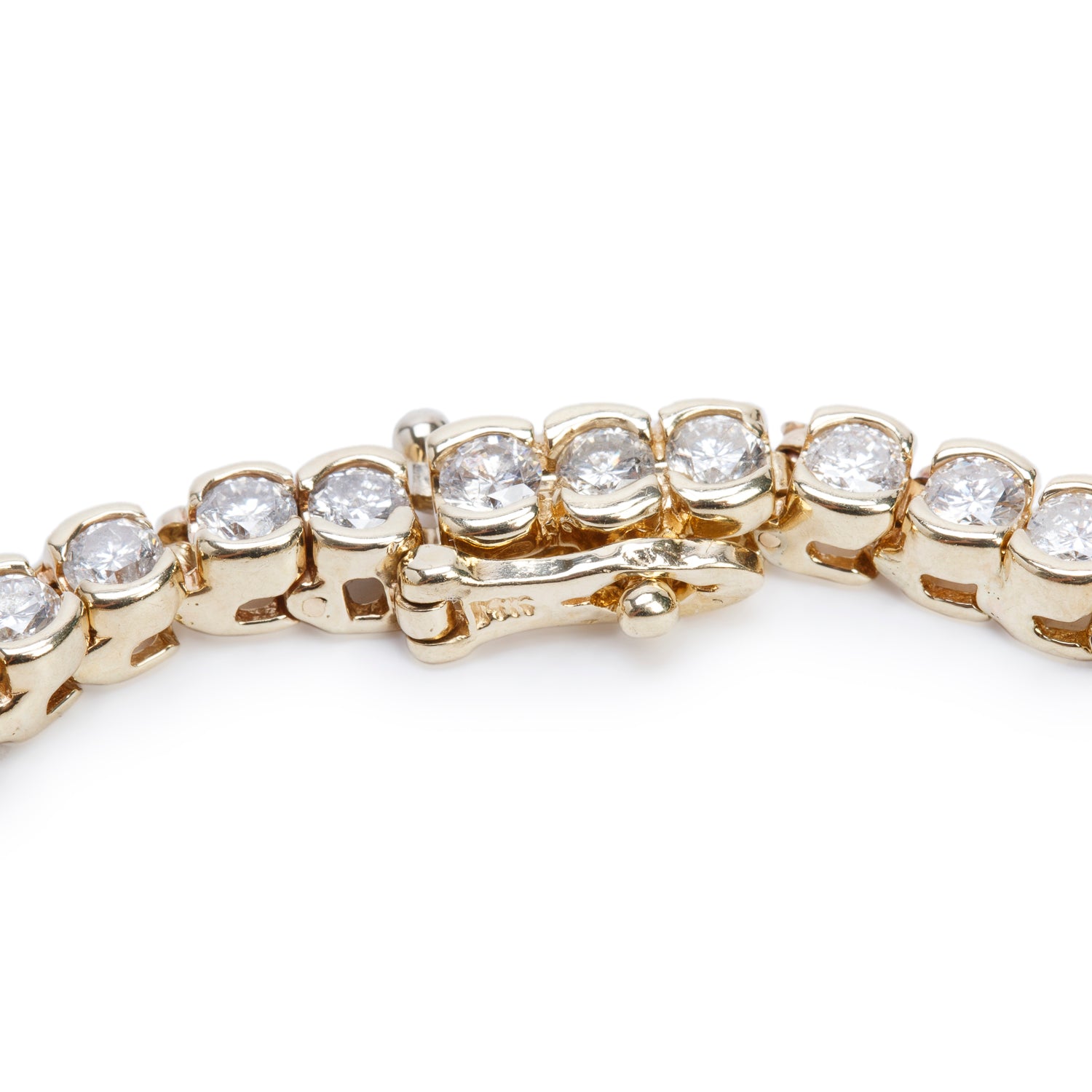 14k Yellow Gold 5.22 tcw. Diamond Tennis Bracelet