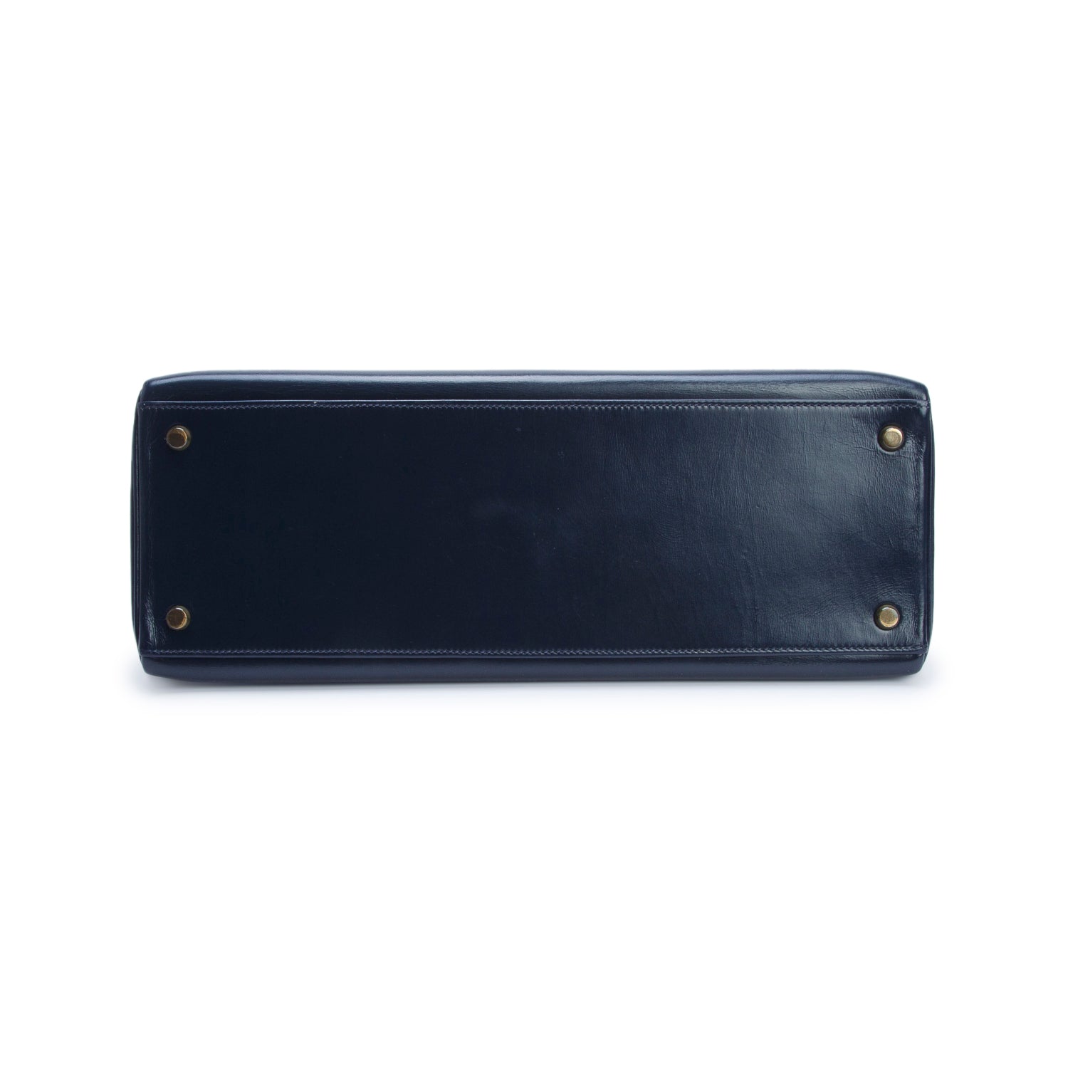 Hermes Vintage Bleu Marine Box Kelly Retourne 35