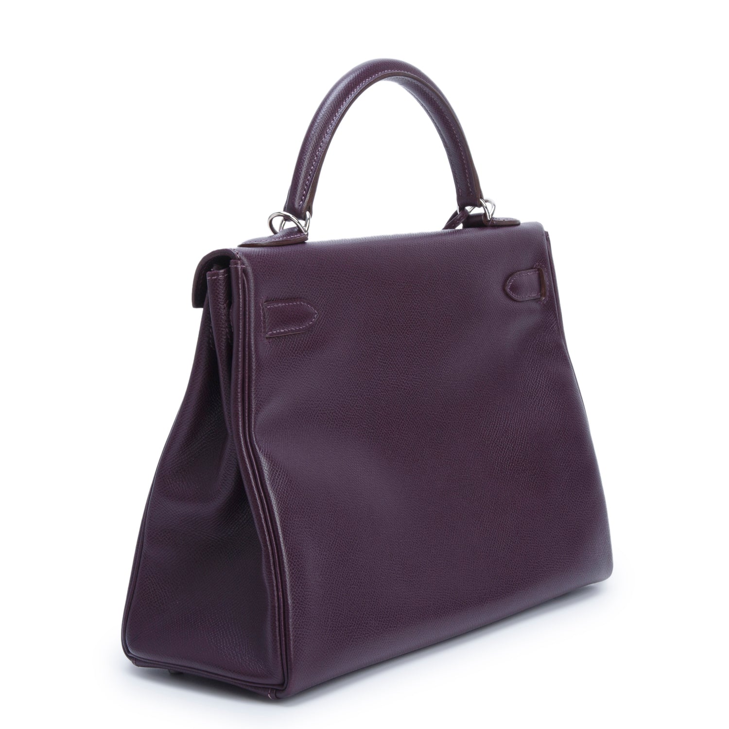 Hermes Prune Epsom Kelly Retourne II 32 w/ Strap