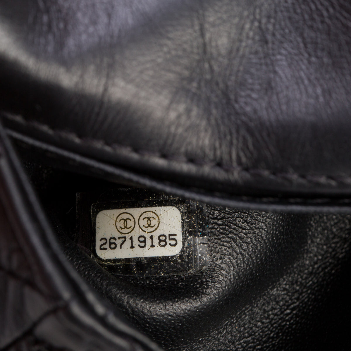 Chanel Black Aged Calfskin Quilted 2.55 Reissue Chain Waist Bag w/ Box