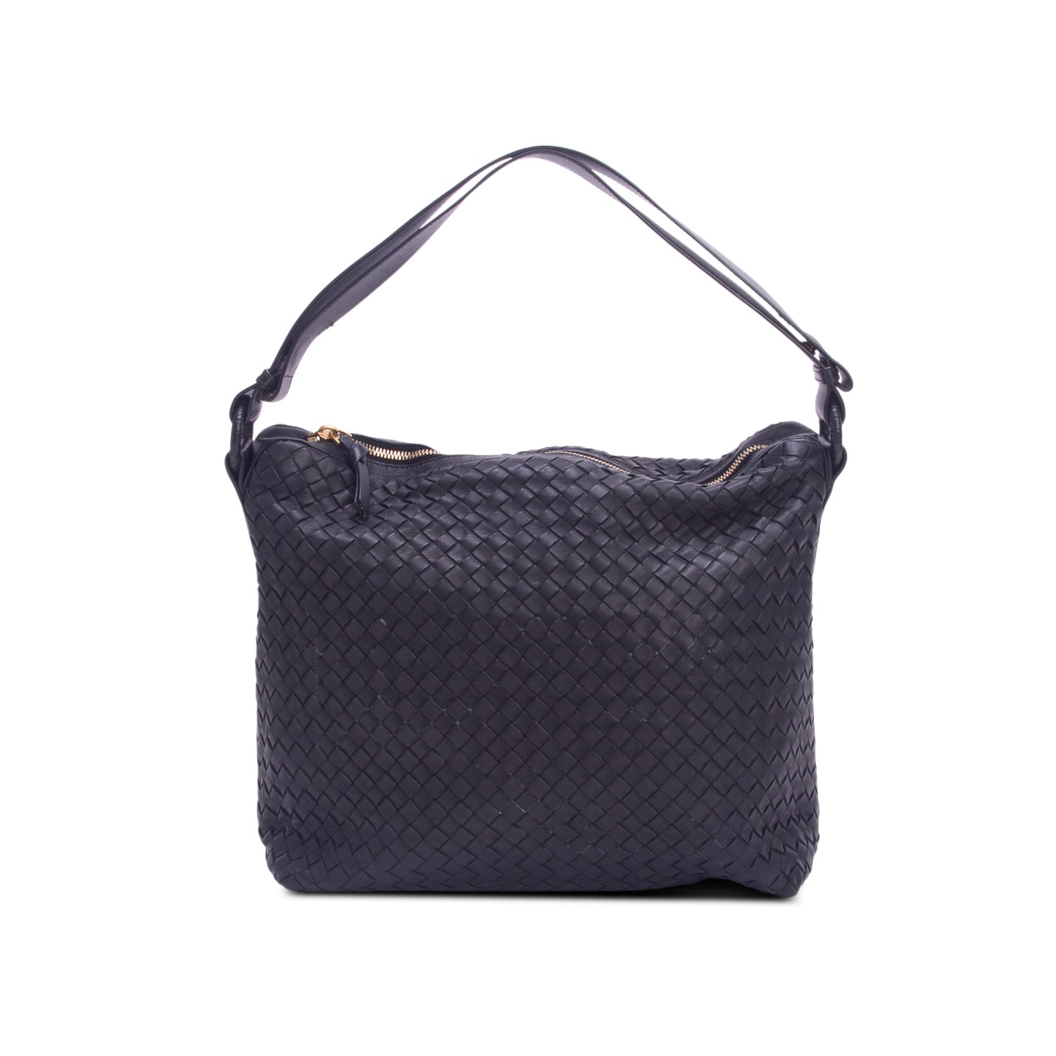 Bottega Veneta Black Nappa Intrecciato Hobo