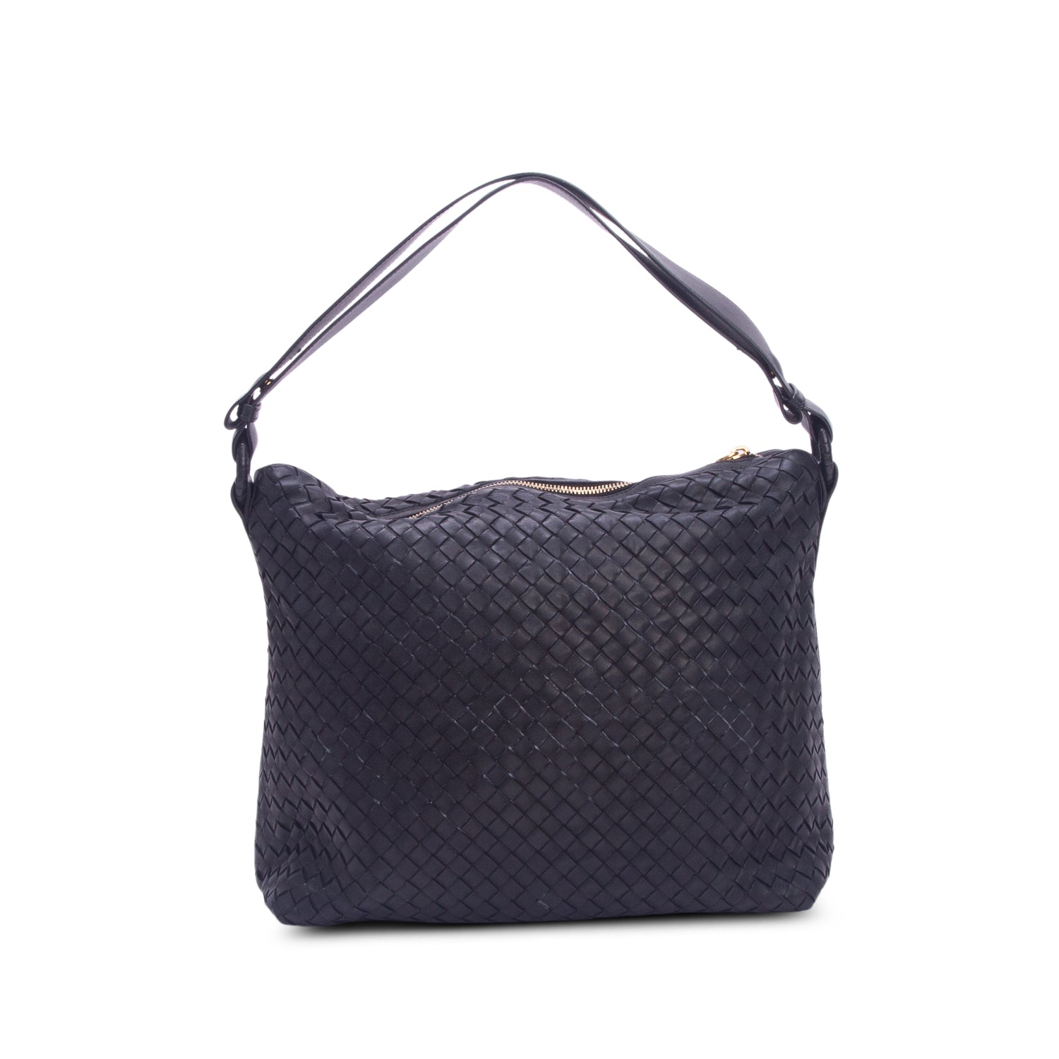 Bottega Veneta Black Nappa Intrecciato Hobo