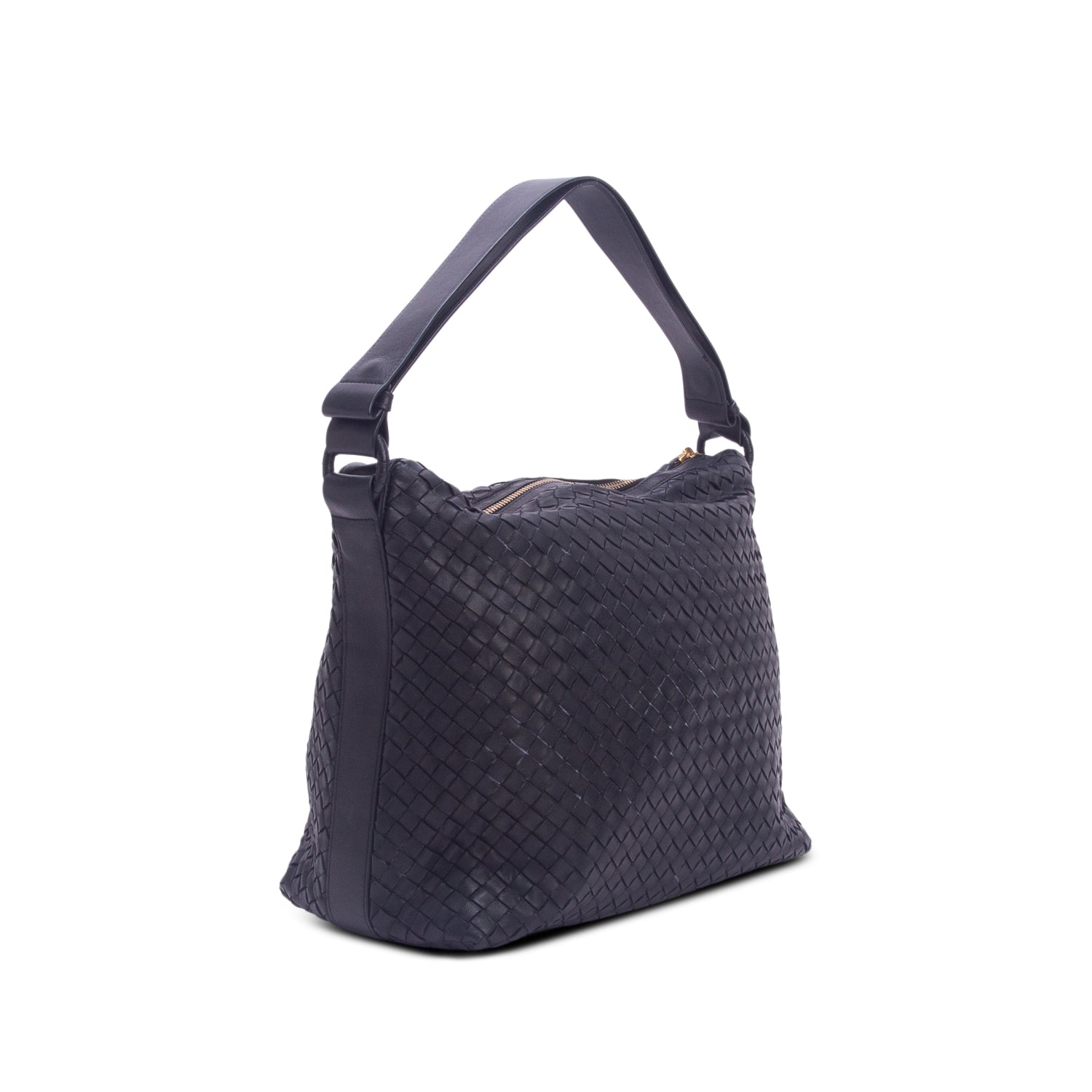 Bottega Veneta Black Nappa Intrecciato Hobo