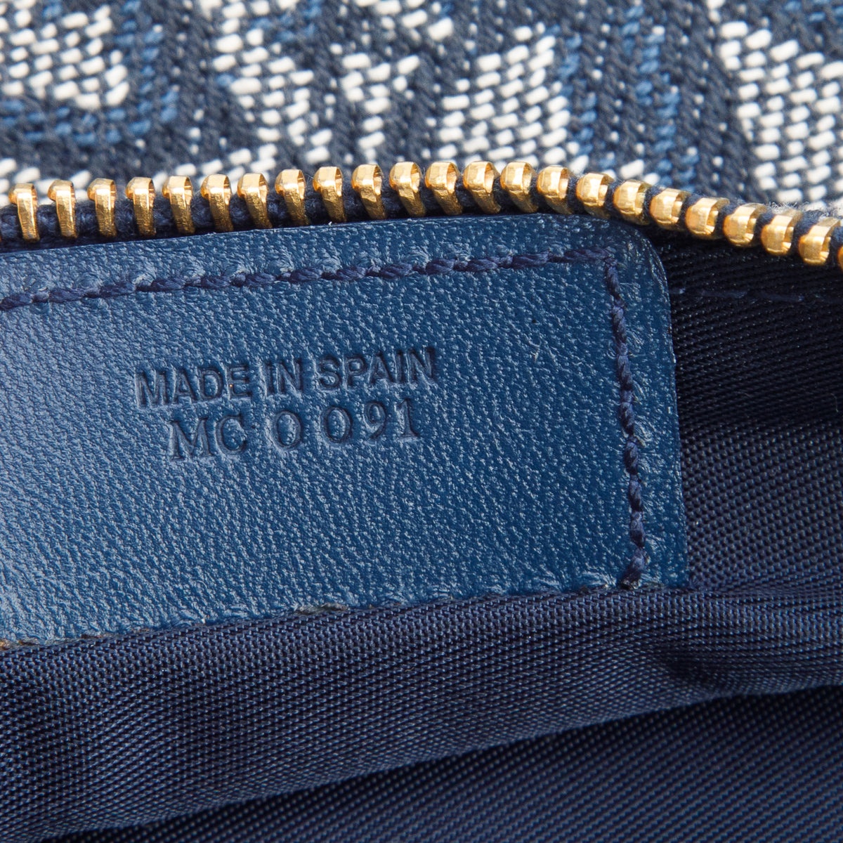 Christian Dior Navy Monogram Mini Saddle Pochette