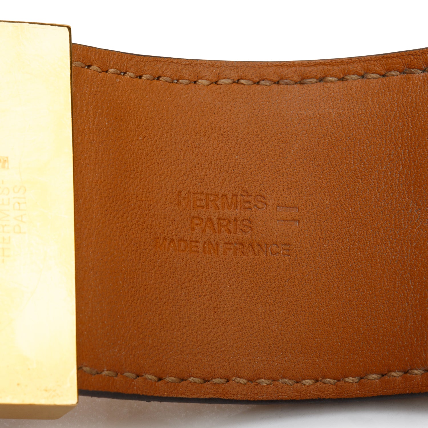 Hermes Gold Plated Ombre Lizard Collier de Chien Bracelet