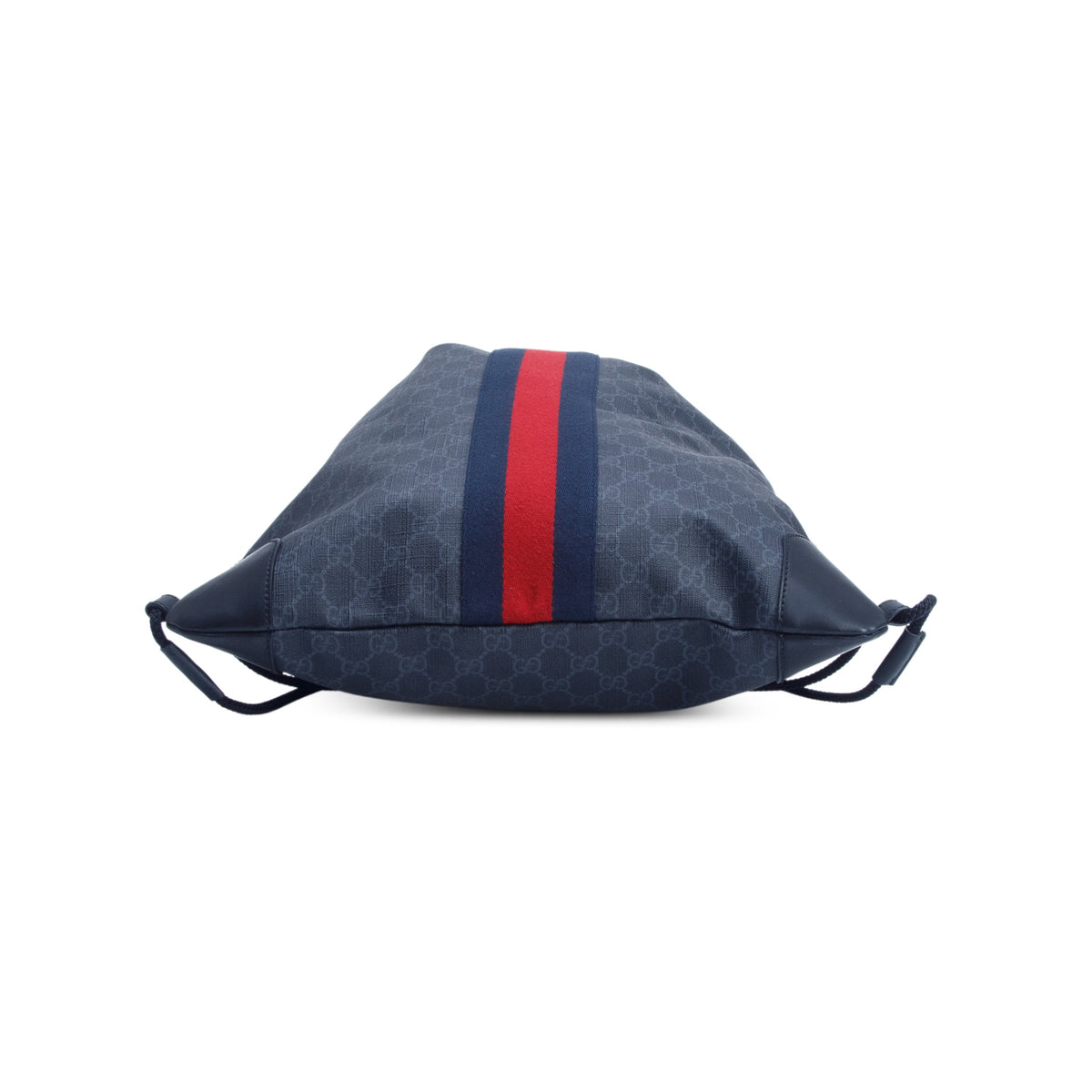 Gucci Black GG Supreme Web Drawstring Backpack