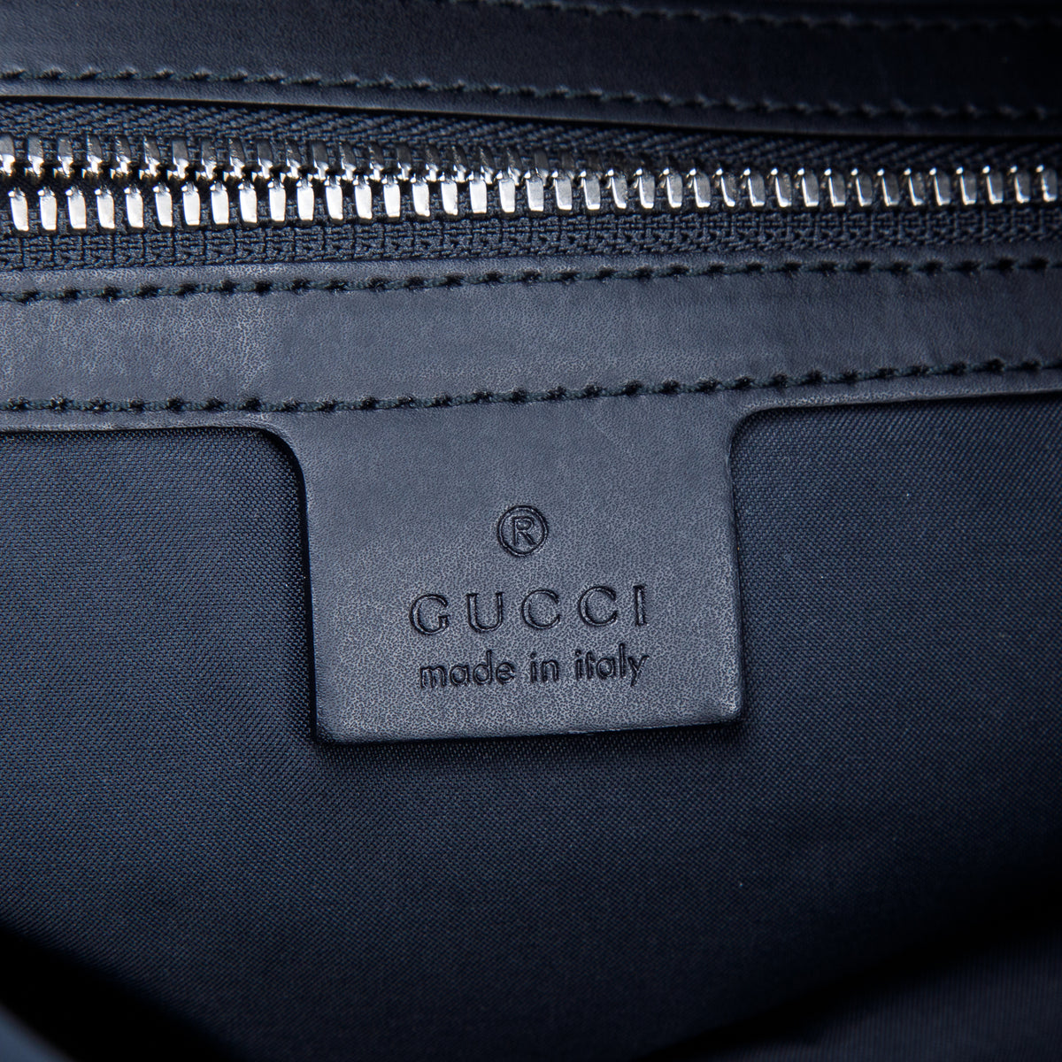 Gucci Black GG Supreme Web Drawstring Backpack