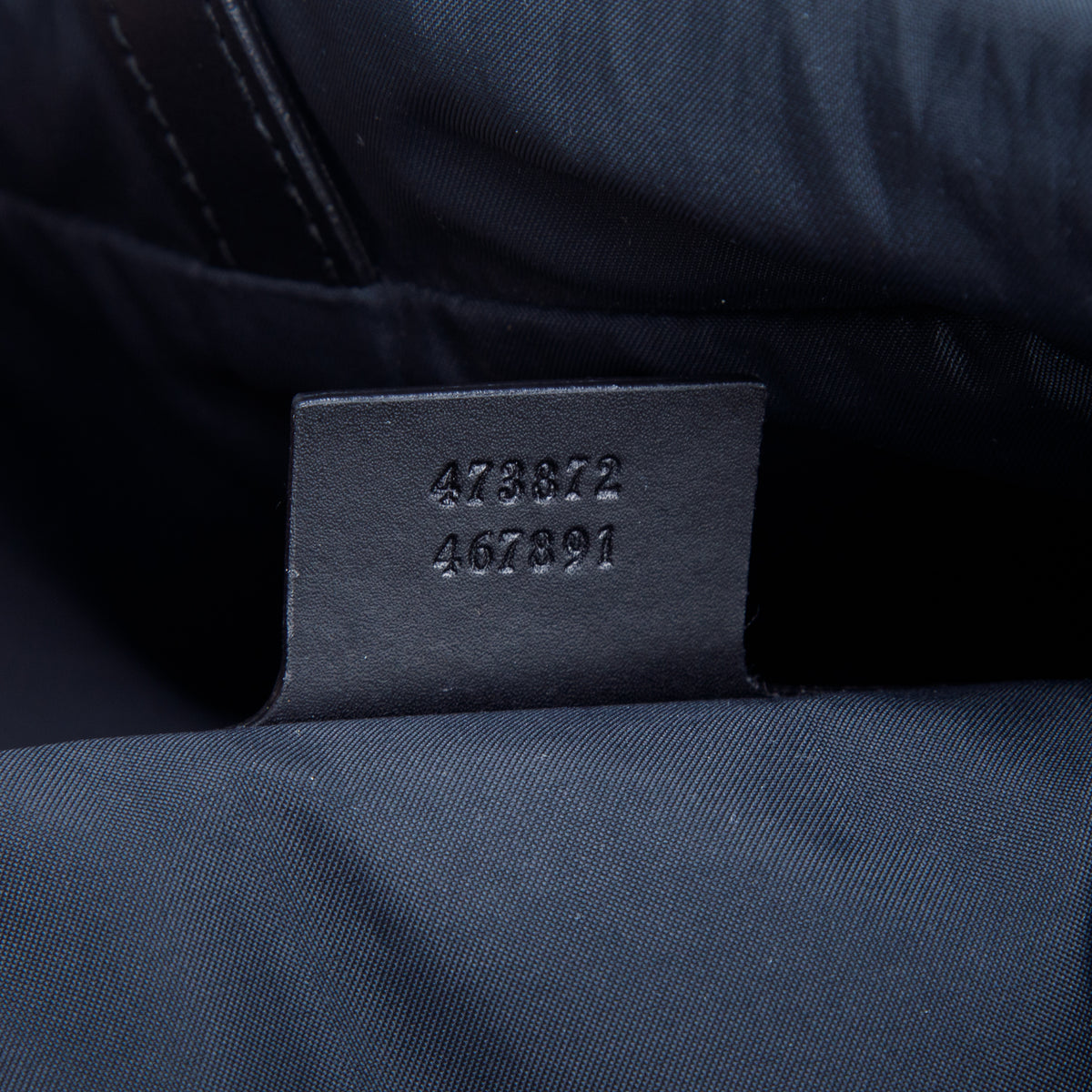 Gucci Black GG Supreme Web Drawstring Backpack