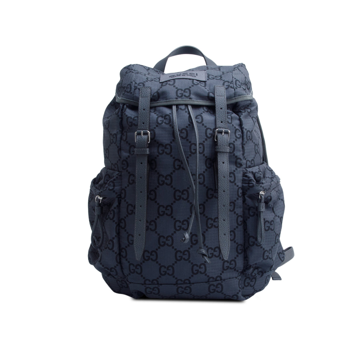 Gucci Grey GG Supreme Monogram Nylon Ripstop Backpack