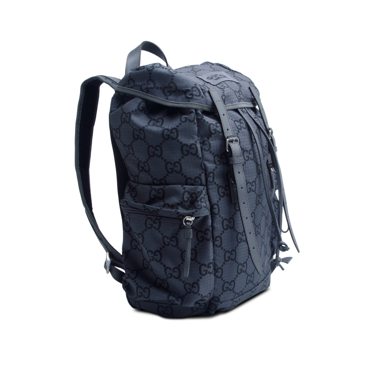Gucci Grey GG Supreme Monogram Nylon Ripstop Backpack