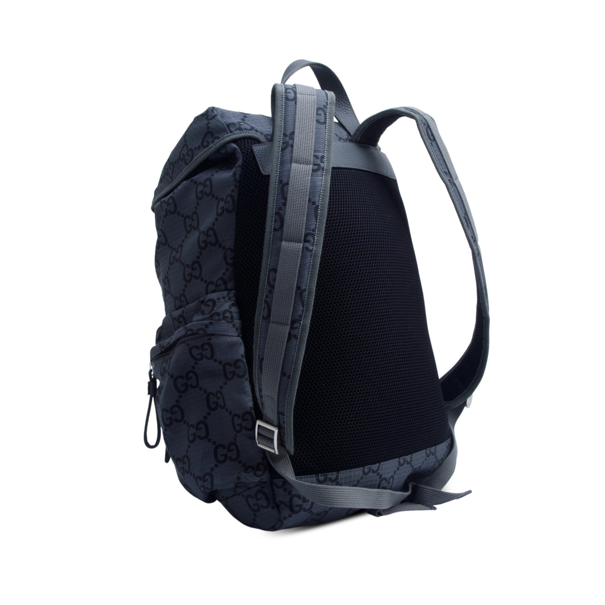 Gucci Grey GG Supreme Monogram Nylon Ripstop Backpack