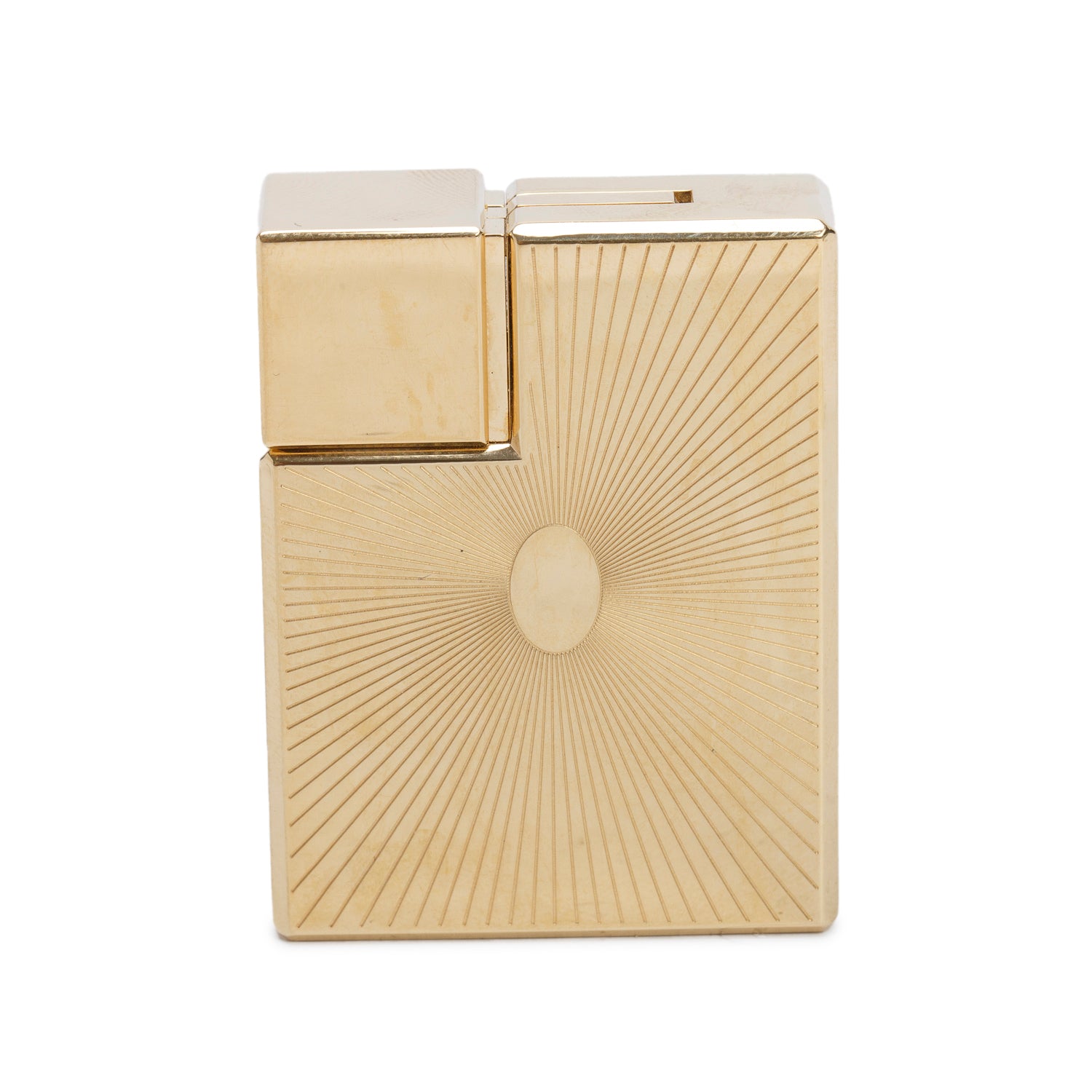 Cartier Gold-Plated Double C De Cartier Lighter w/ Box