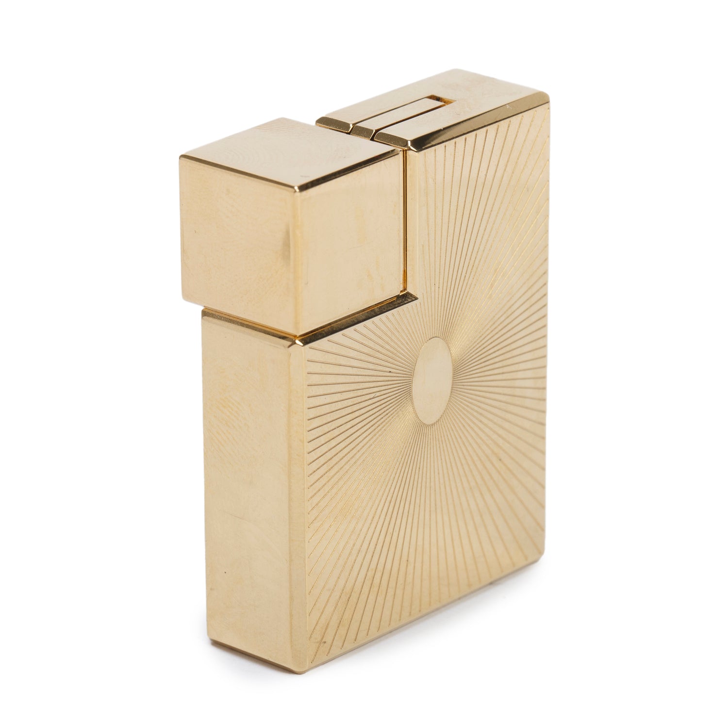 Cartier Gold-Plated Double C De Cartier Lighter w/ Box