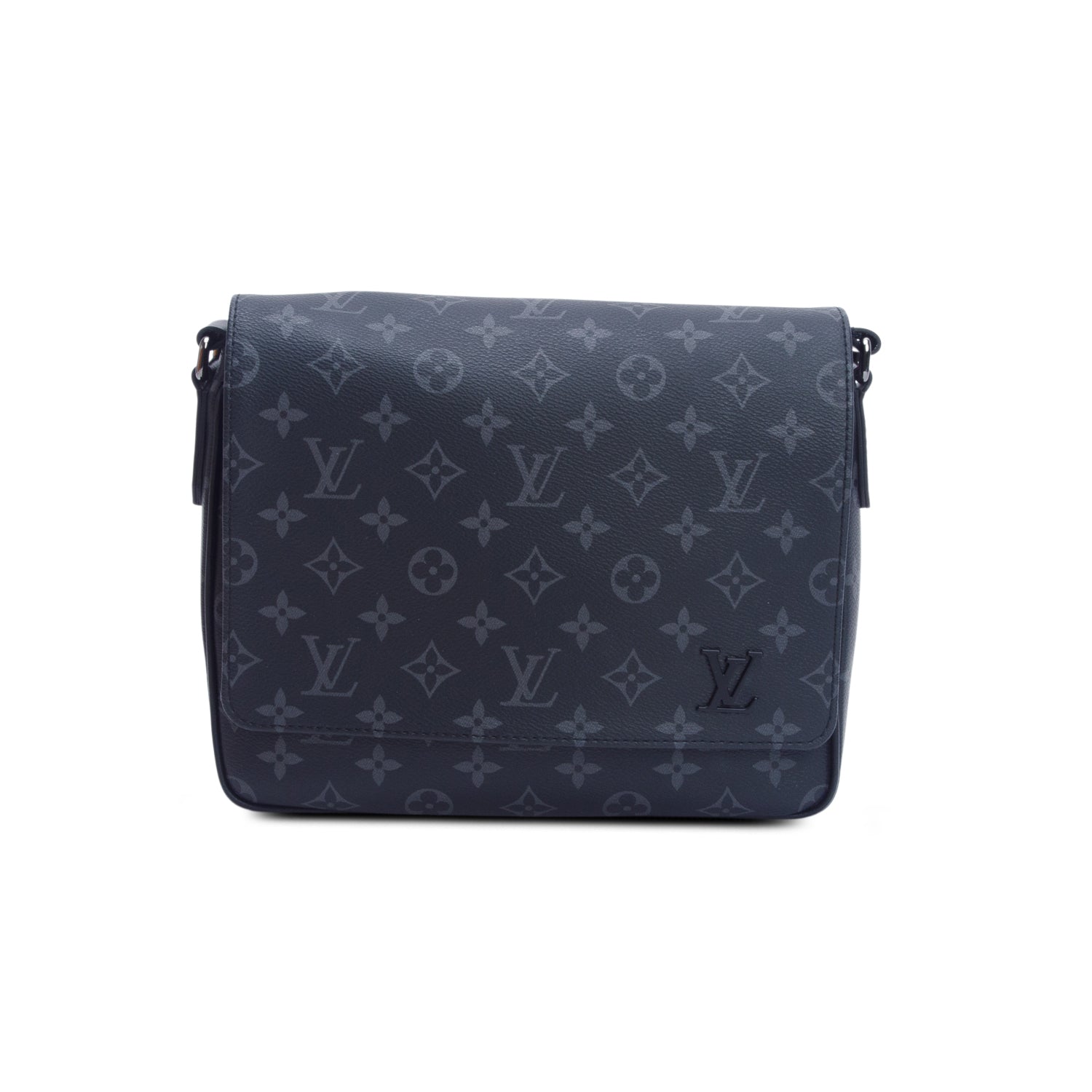 Louis Vuitton Monogram Eclipse District PM Bag w/ Box