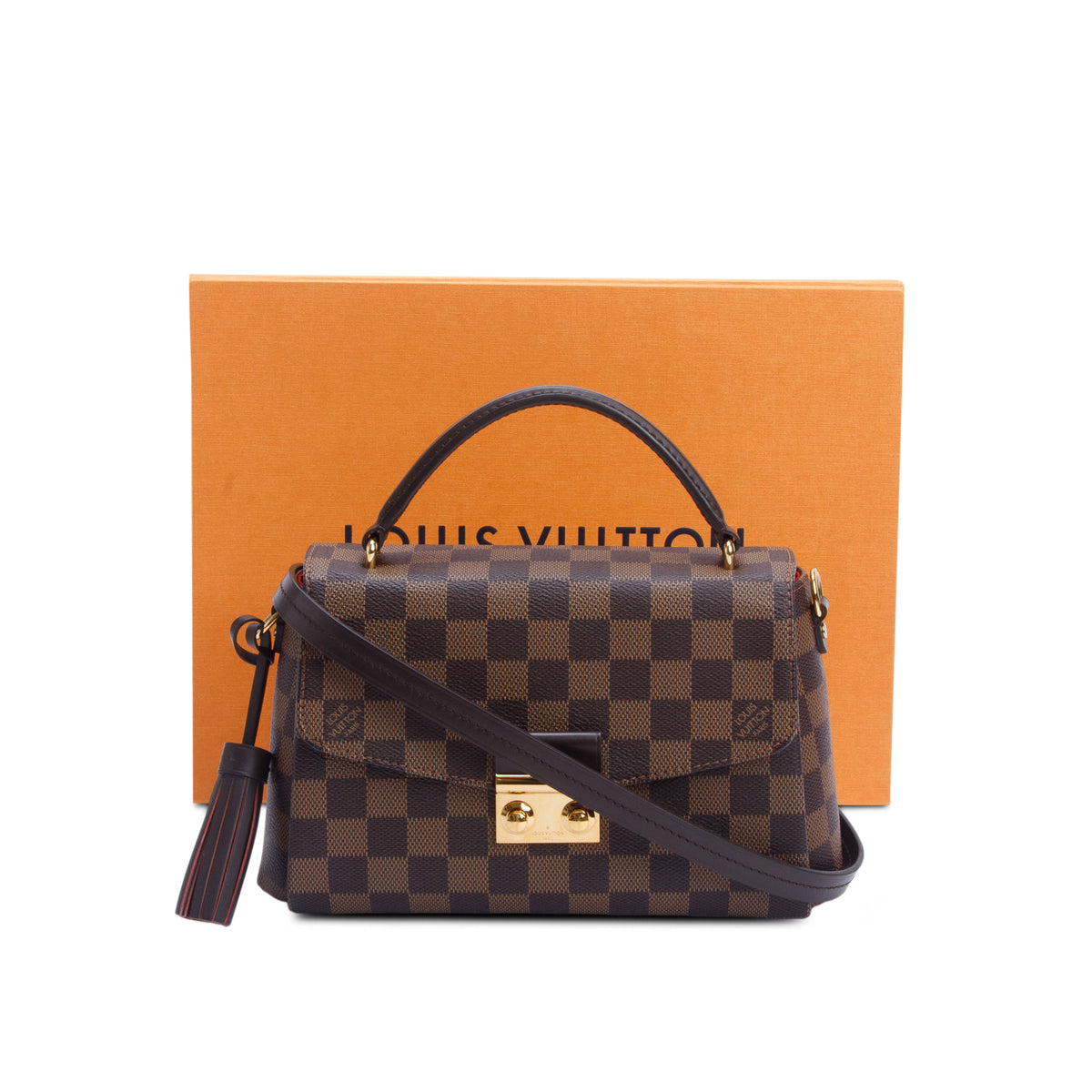 Louis Vuitton Damier Ebene Croisette w/ Box & Strap