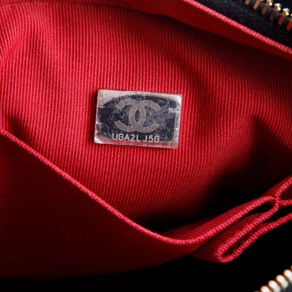 Chanel Black Aged Calfskin Leather Small Gabrielle Hobo